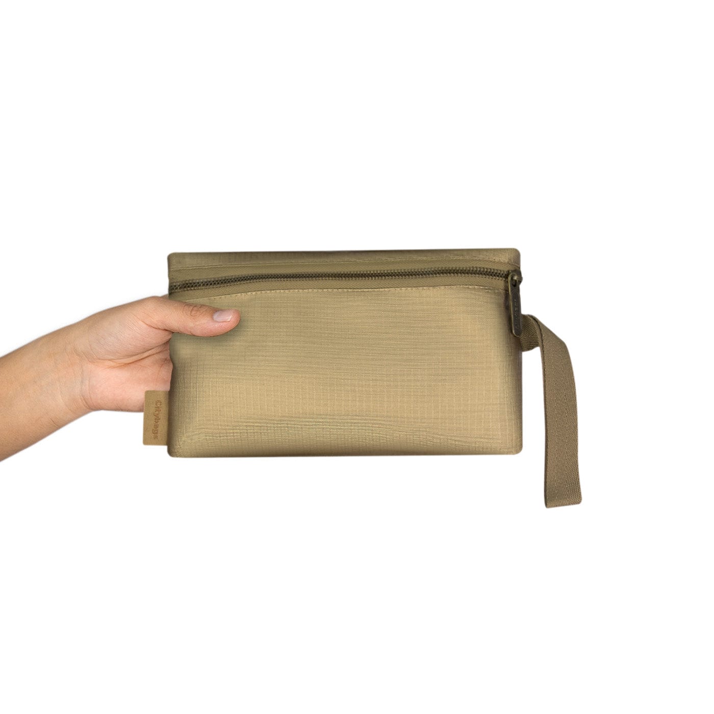 Bolso City Pequeño Manos Libres Plegable Ultra Brillante Gold - imagen 2