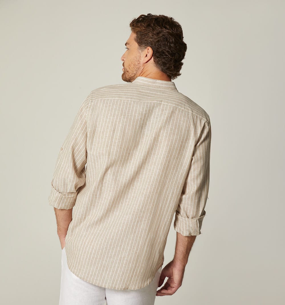 Camisa para hombre m/l cuello neru - imagen 4