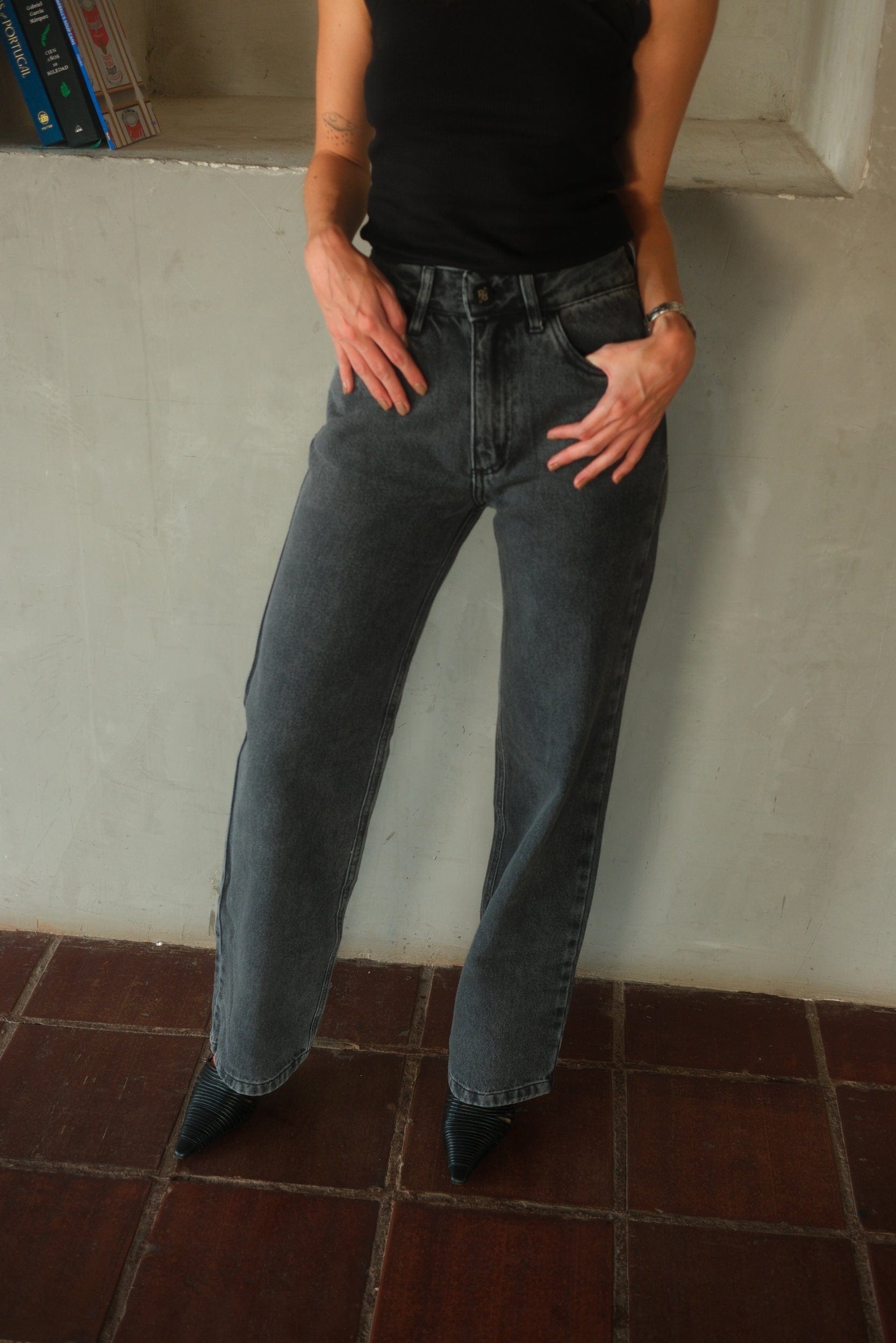 Double Gray Star Jeans - imagen 3