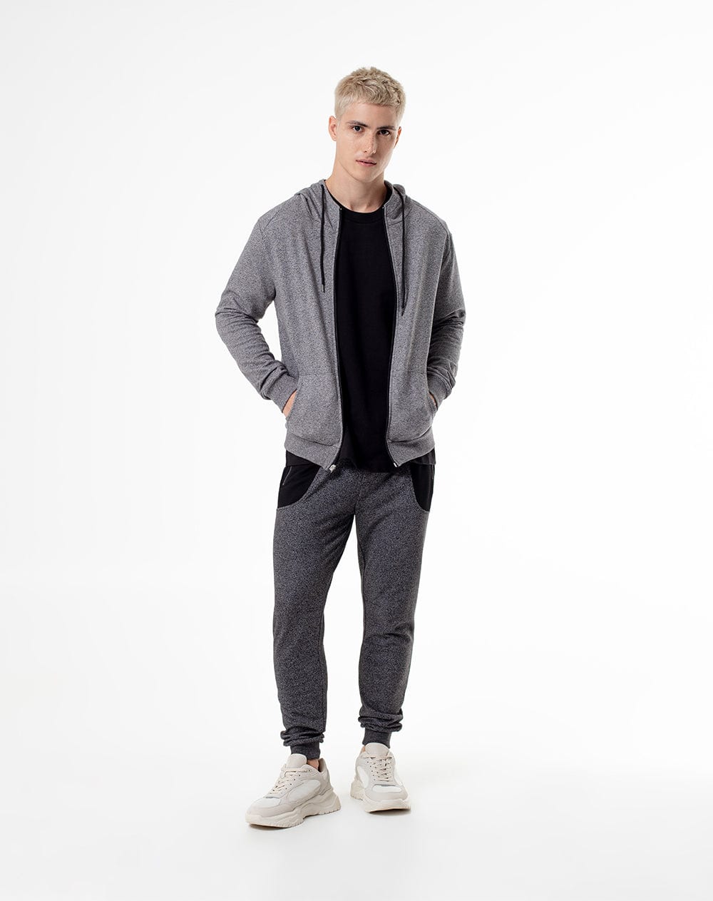 Chaqueta regular algodón gris hombre - imagen 4