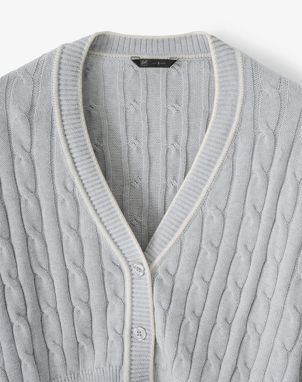 Buzo regular gris jaspe mujer - imagen 6