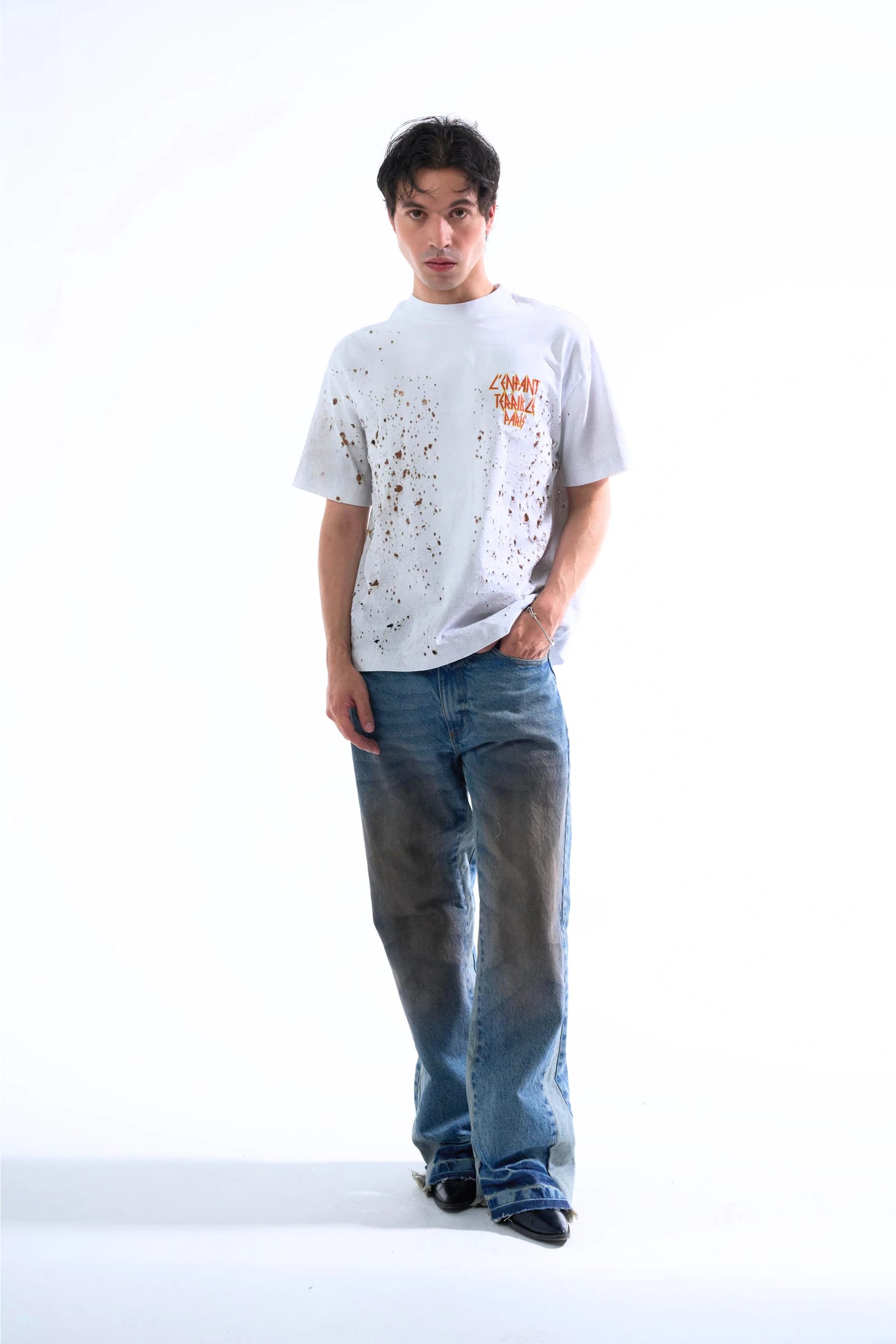 DIRTY FLARED JEANS - imagen 2