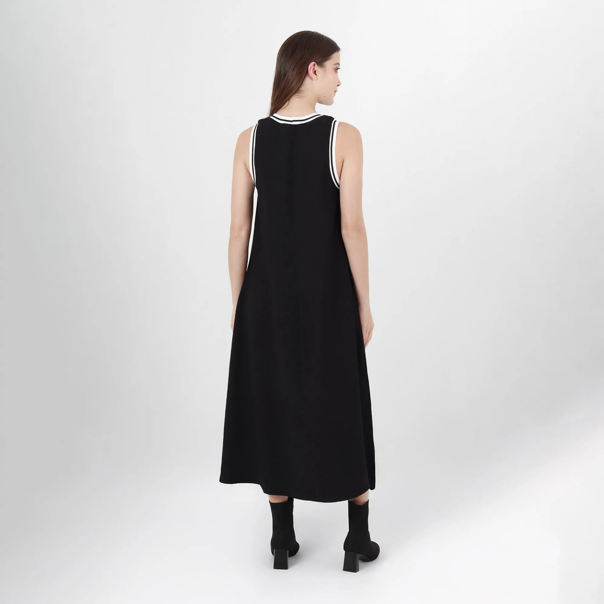 Vestido Cuello Redondo Manga Sisa - imagen 10