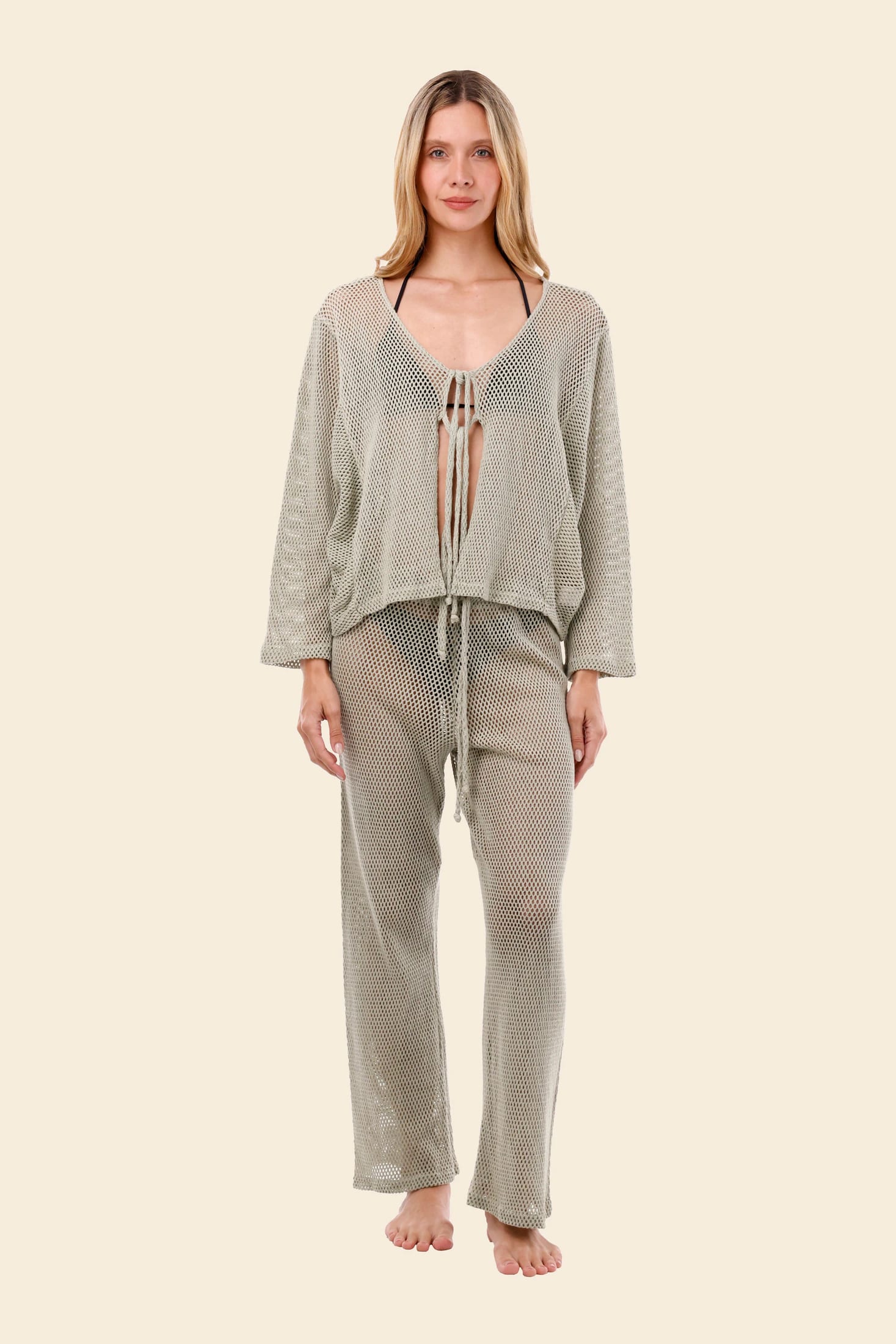 Willowing Green Malla Ikon Pants - imagen 3