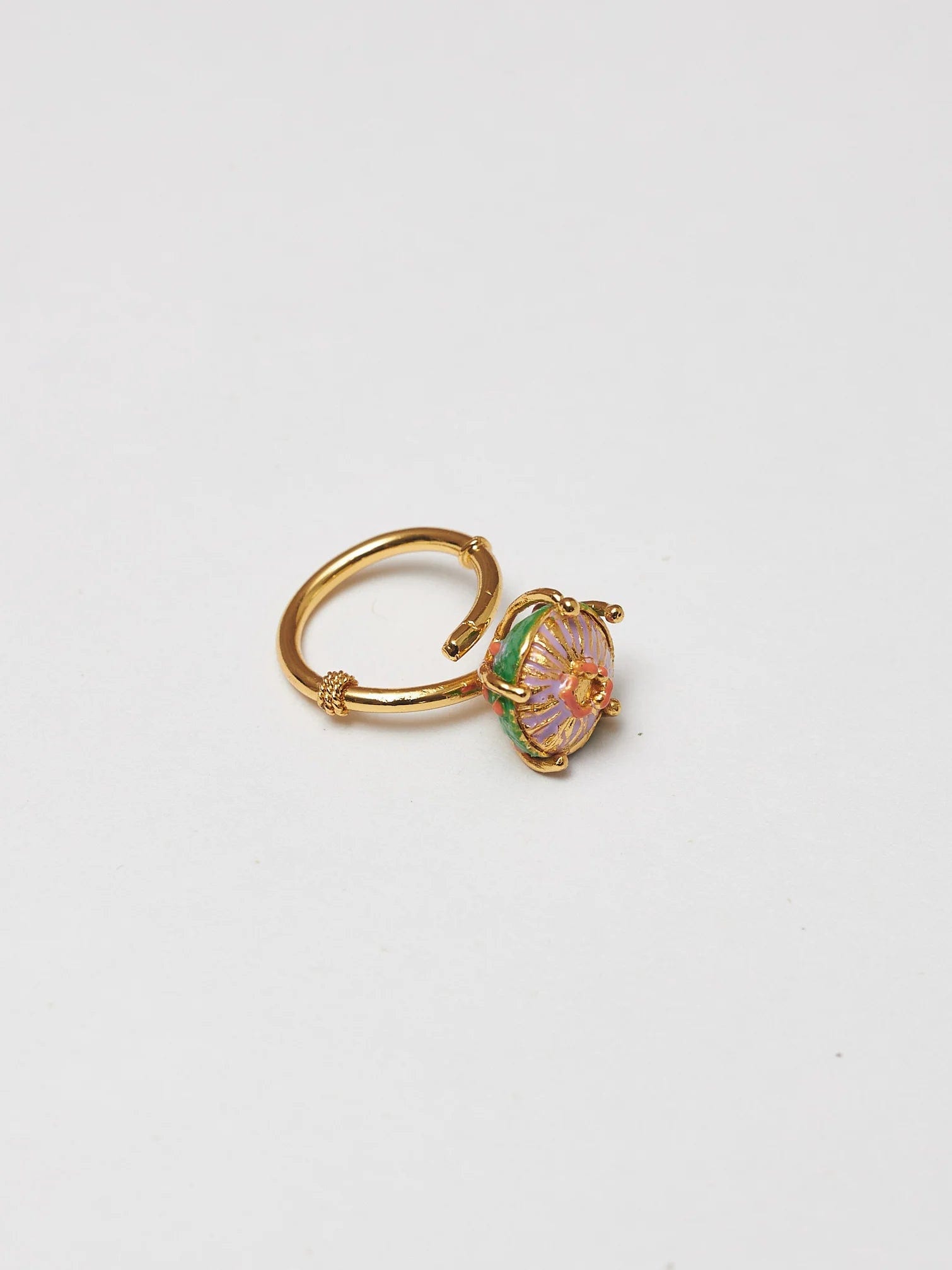 GREEN MIDI HAT RING - imagen 2