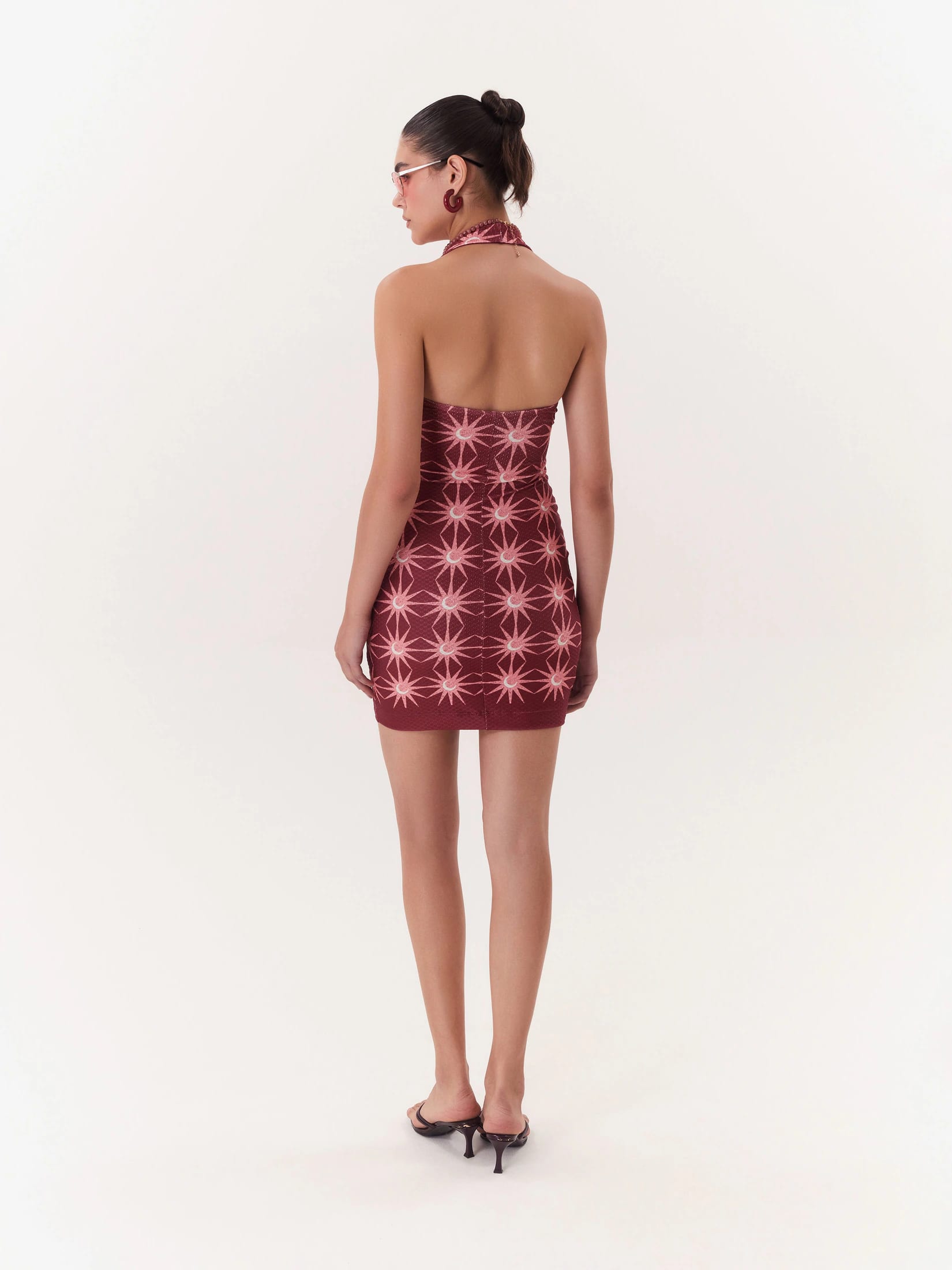 Mini Dress Solar - Vino - imagen 3