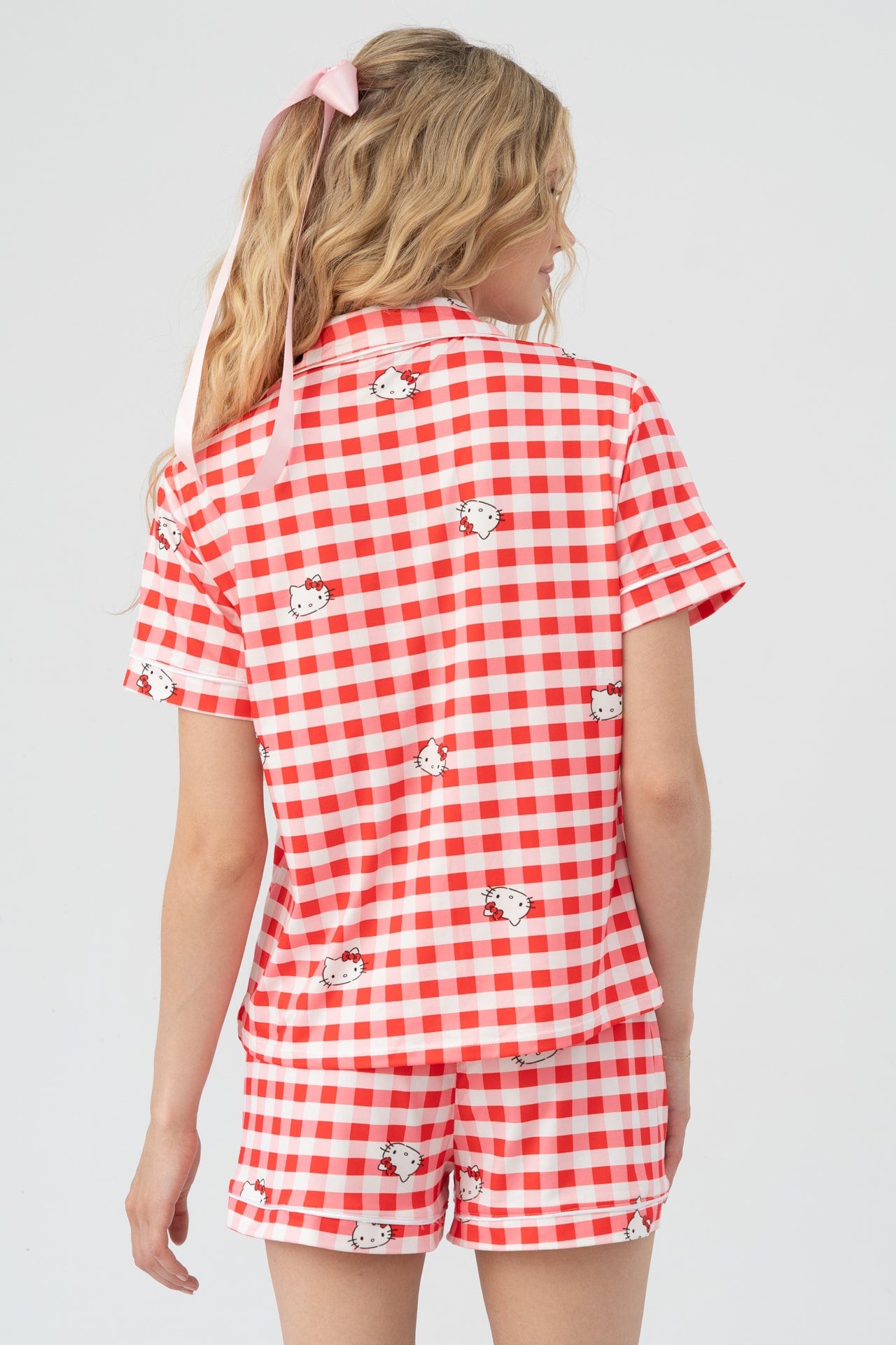 Set short Paris rojo con blanco - imagen 4