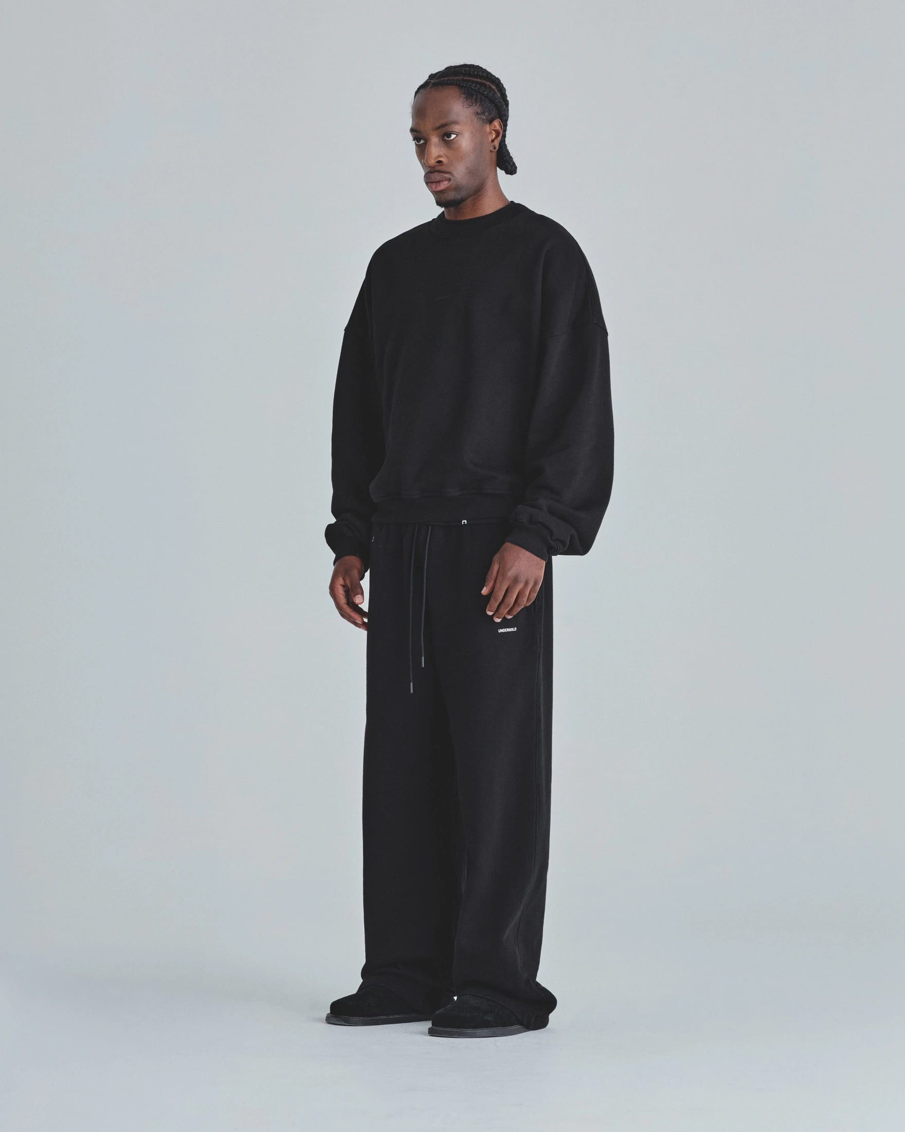 Line Basic Boxy Fit Crewneck Black - imagen 5