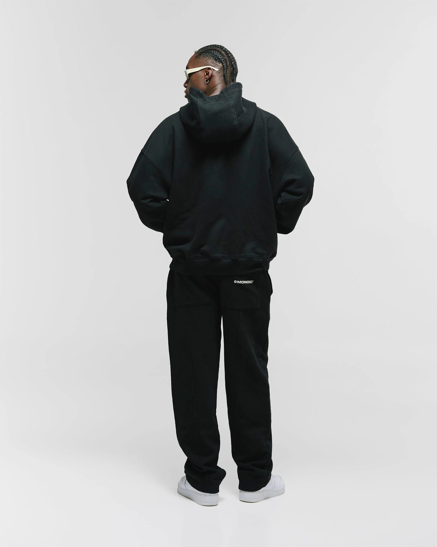 Zip Hoodie Oversized Básico V3 - Negro Oscuro - imagen 3