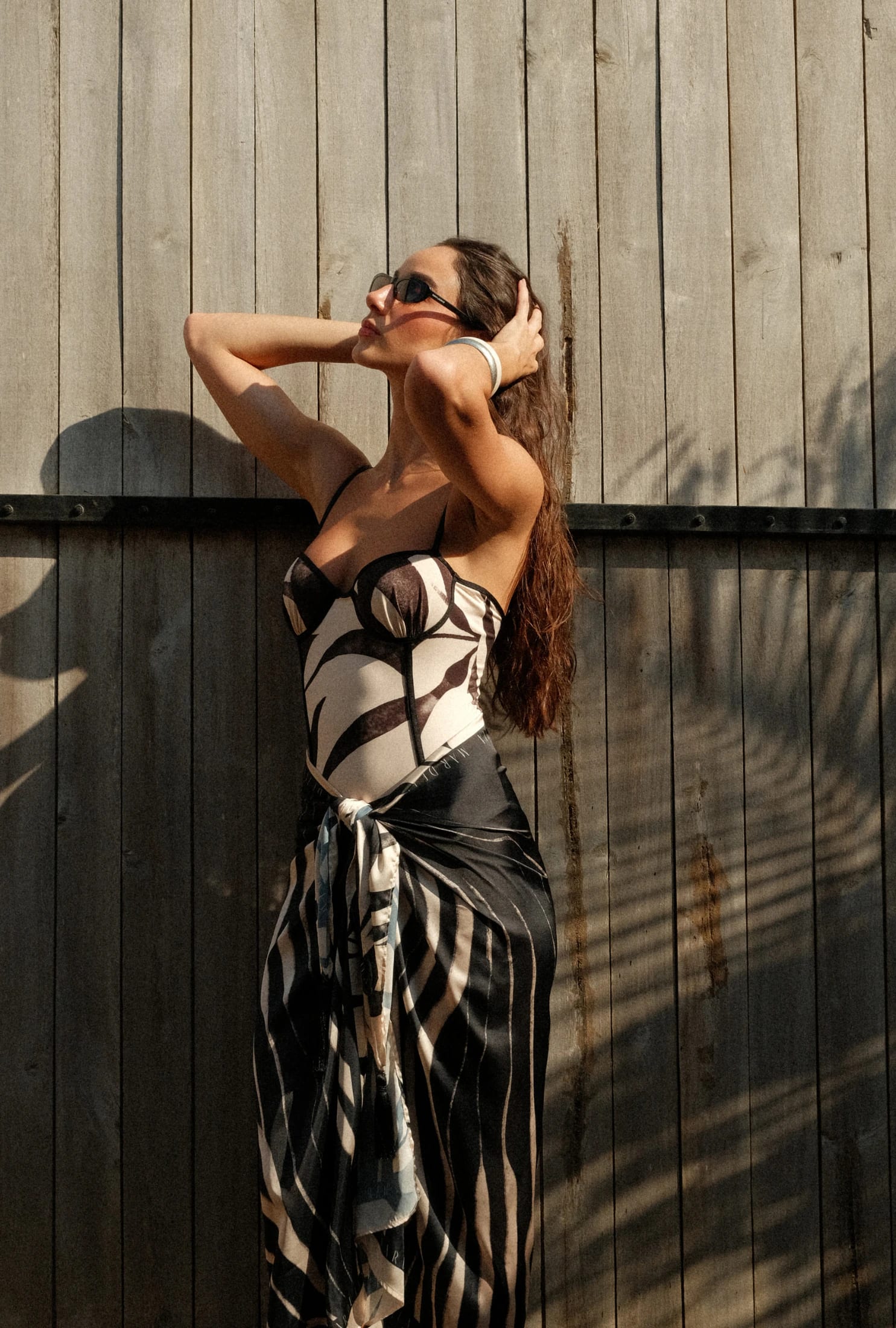 Vestido de Baño Enterizo Faith Wavy Leaf - imagen 3