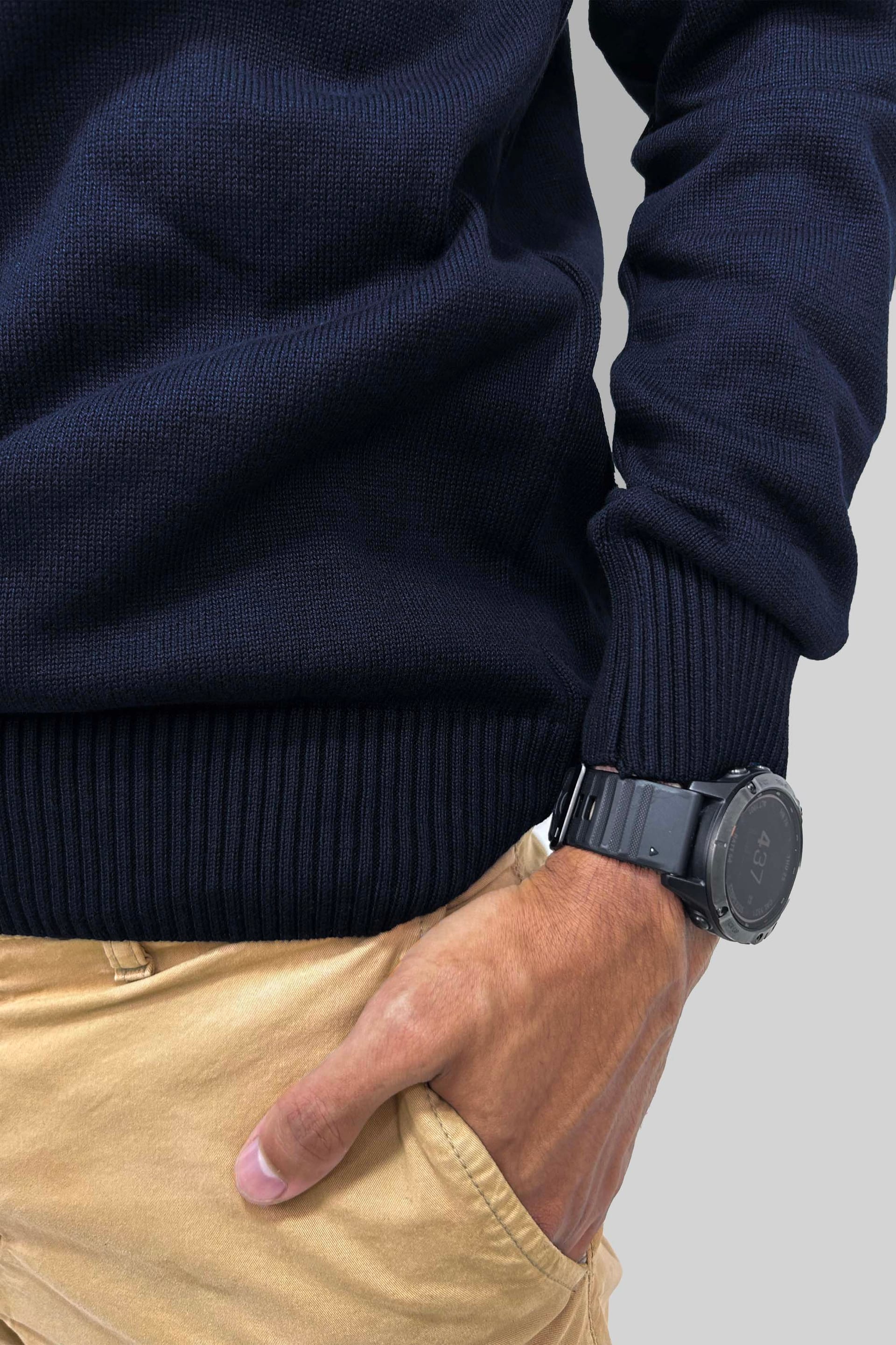 SACO CUELLO REDONDO NAVY - imagen 3