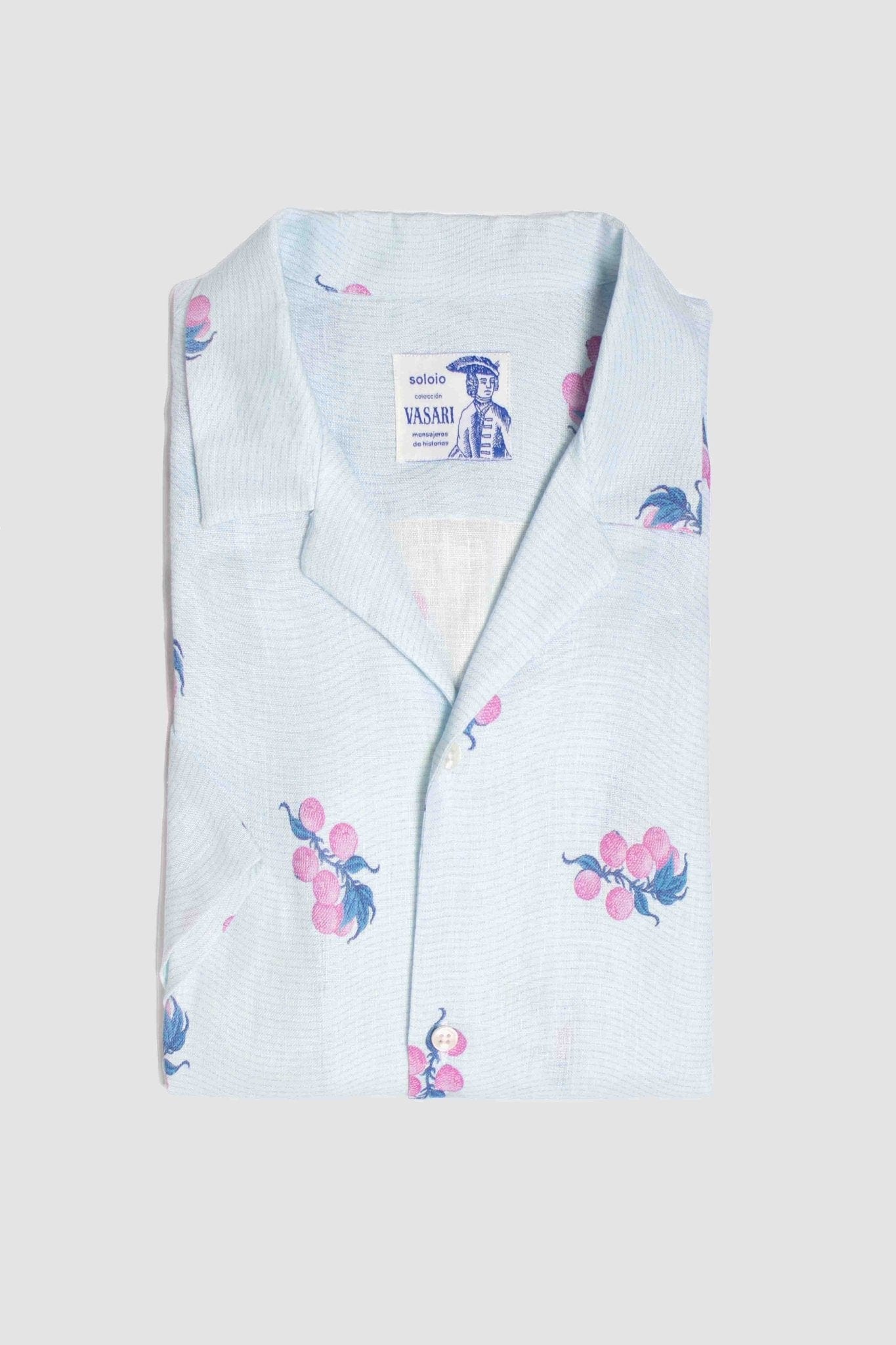 Men's linen shirt pink arezzo - imagen 7