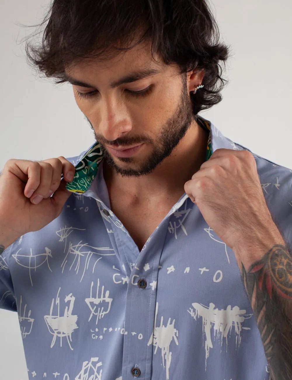 Camisa Regular Fit Le Panto Azul claro Hombre - imagen 9