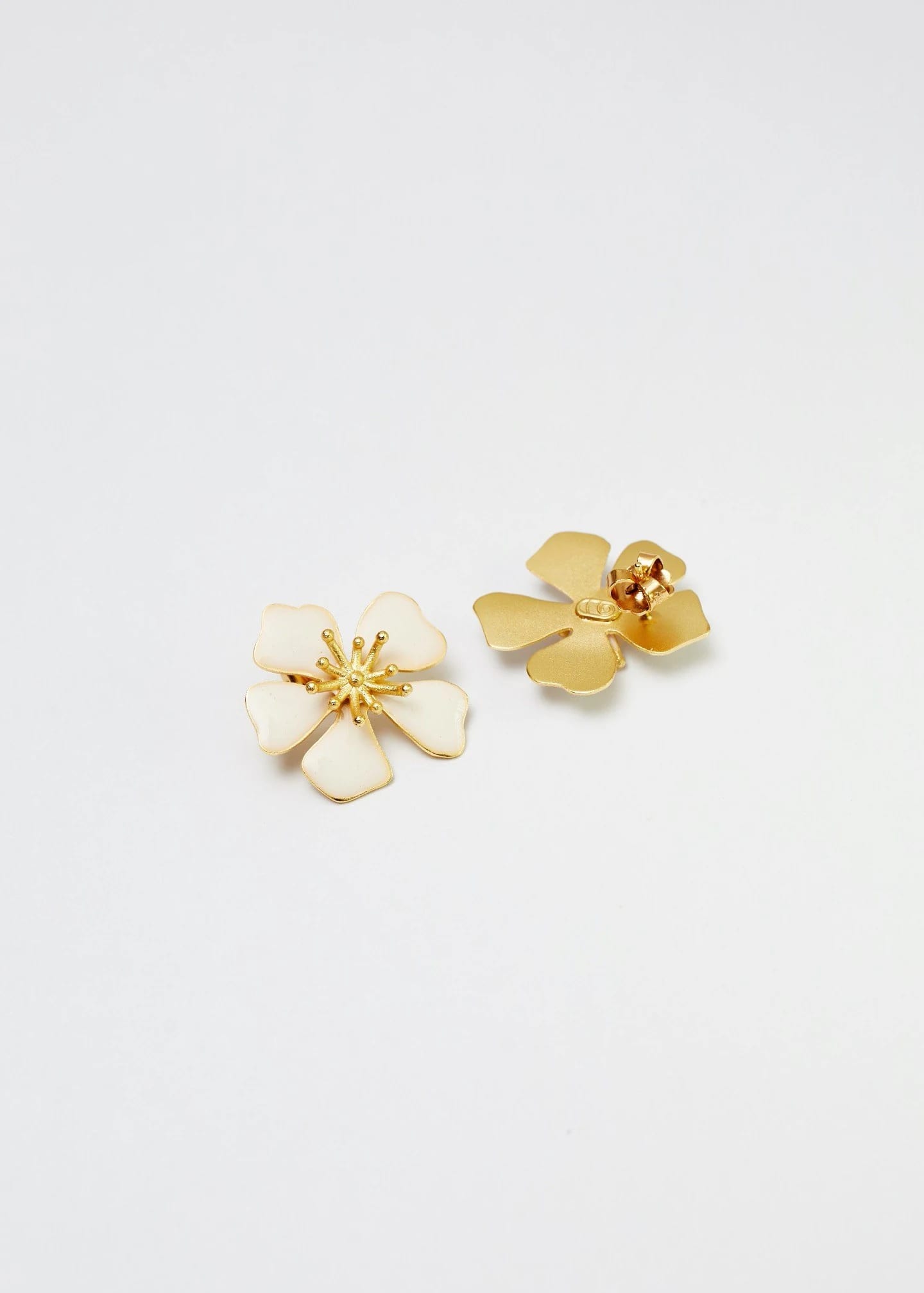 Aretes Aurora Midi blanco - imagen 5