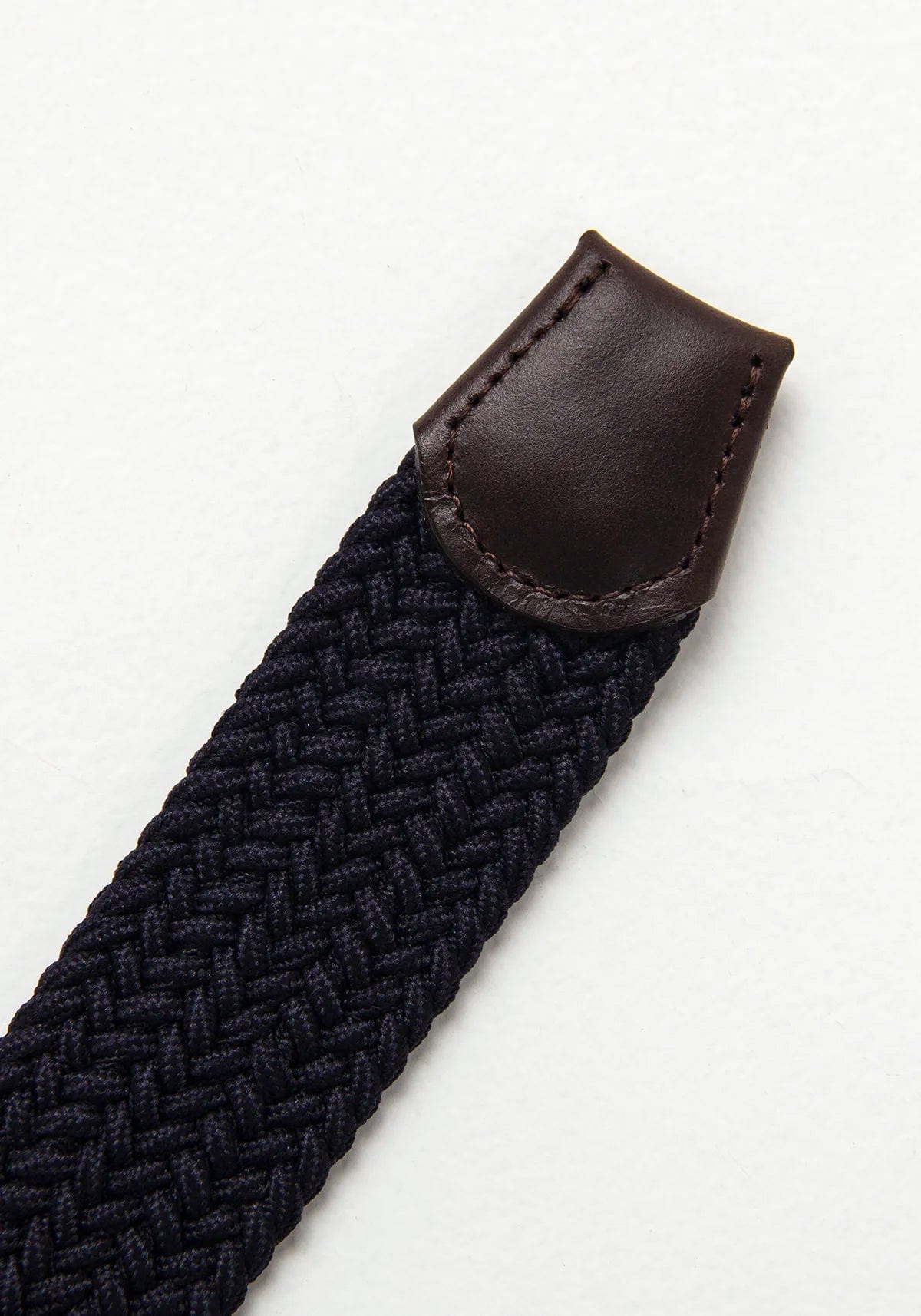 Cinturón Trenzado Elástico Azul Oscuro - Coordinado Chocolate - imagen 3