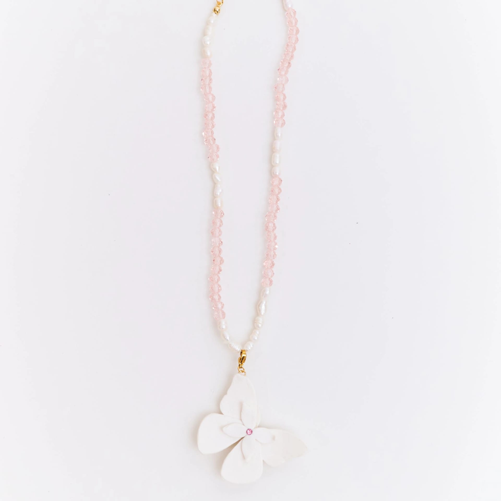 Collar Alas en Flor Blanco - imagen 1
