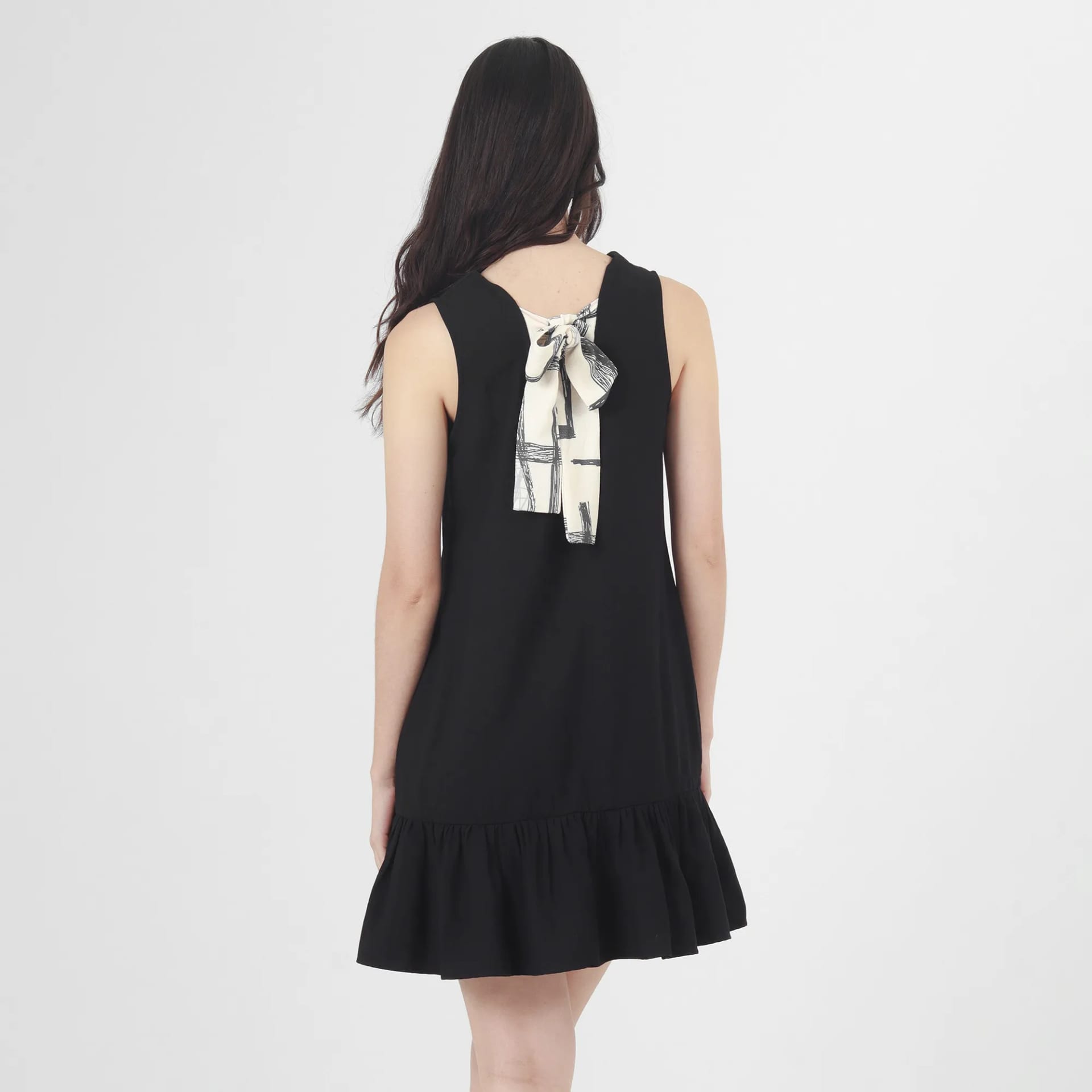 Vestido Cuello Redondo Manga Sisa - imagen 5