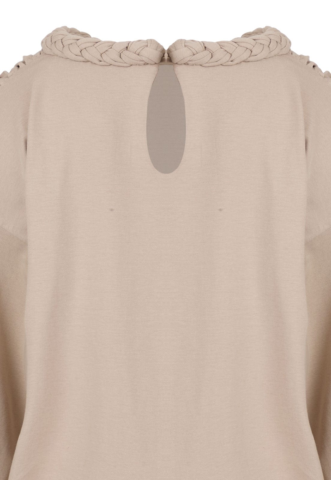 BRAIDED NECKLINE T-SHIRT - imagen 2