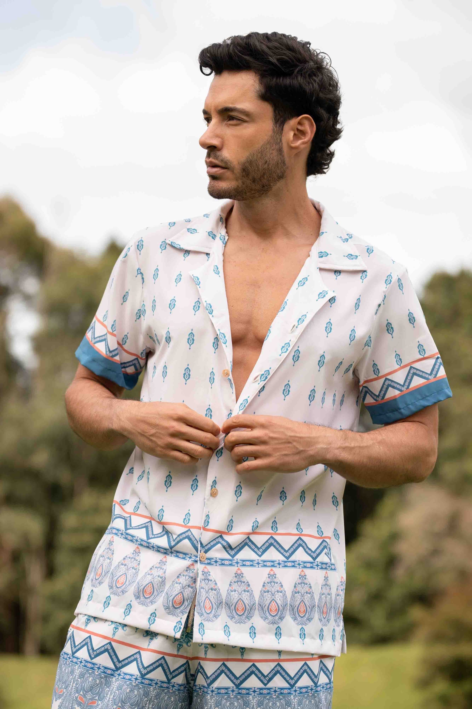 Camisa Playera Savira Azul - imagen 2