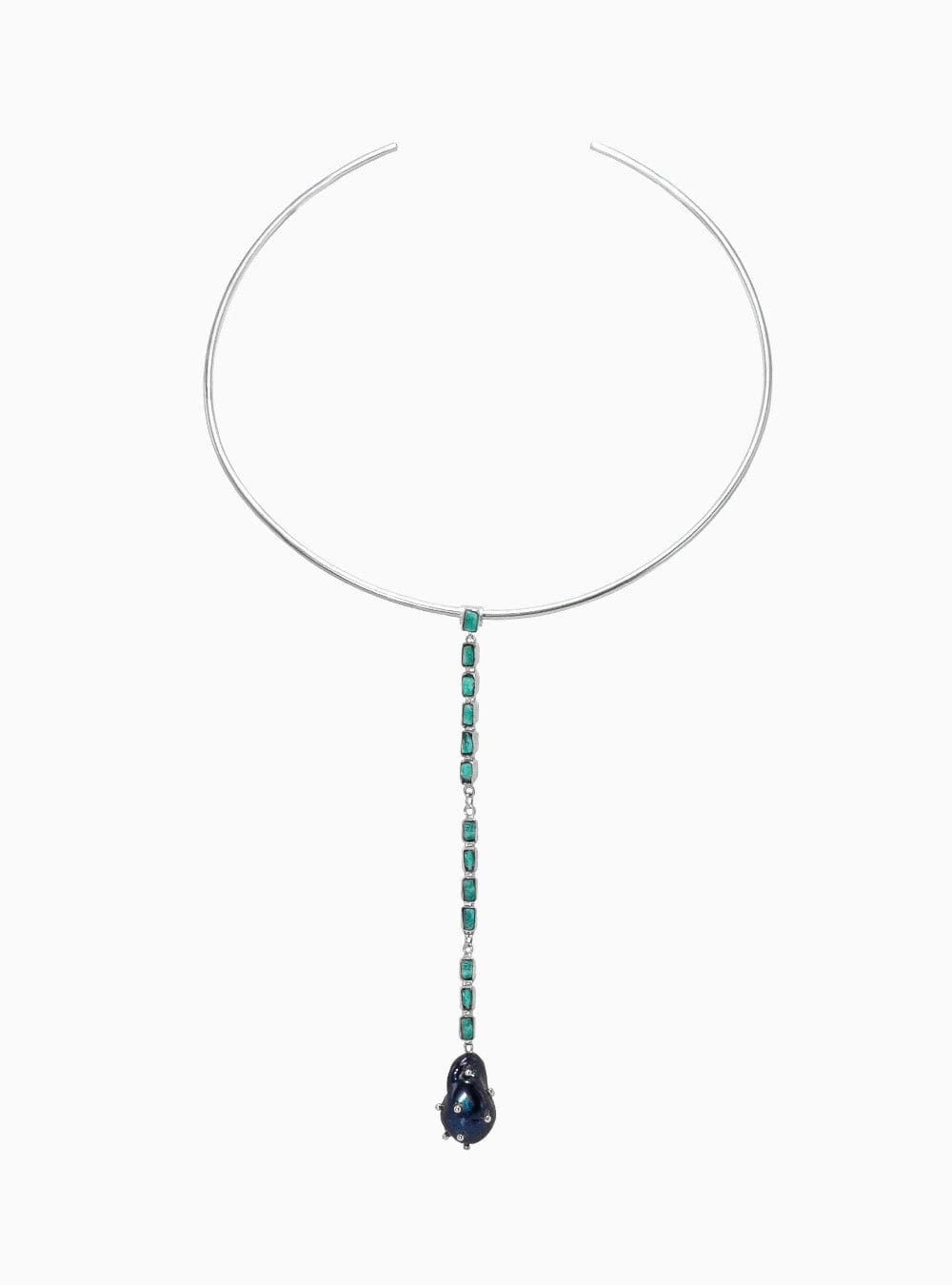 Maxi collar en Choker silver - imagen 1