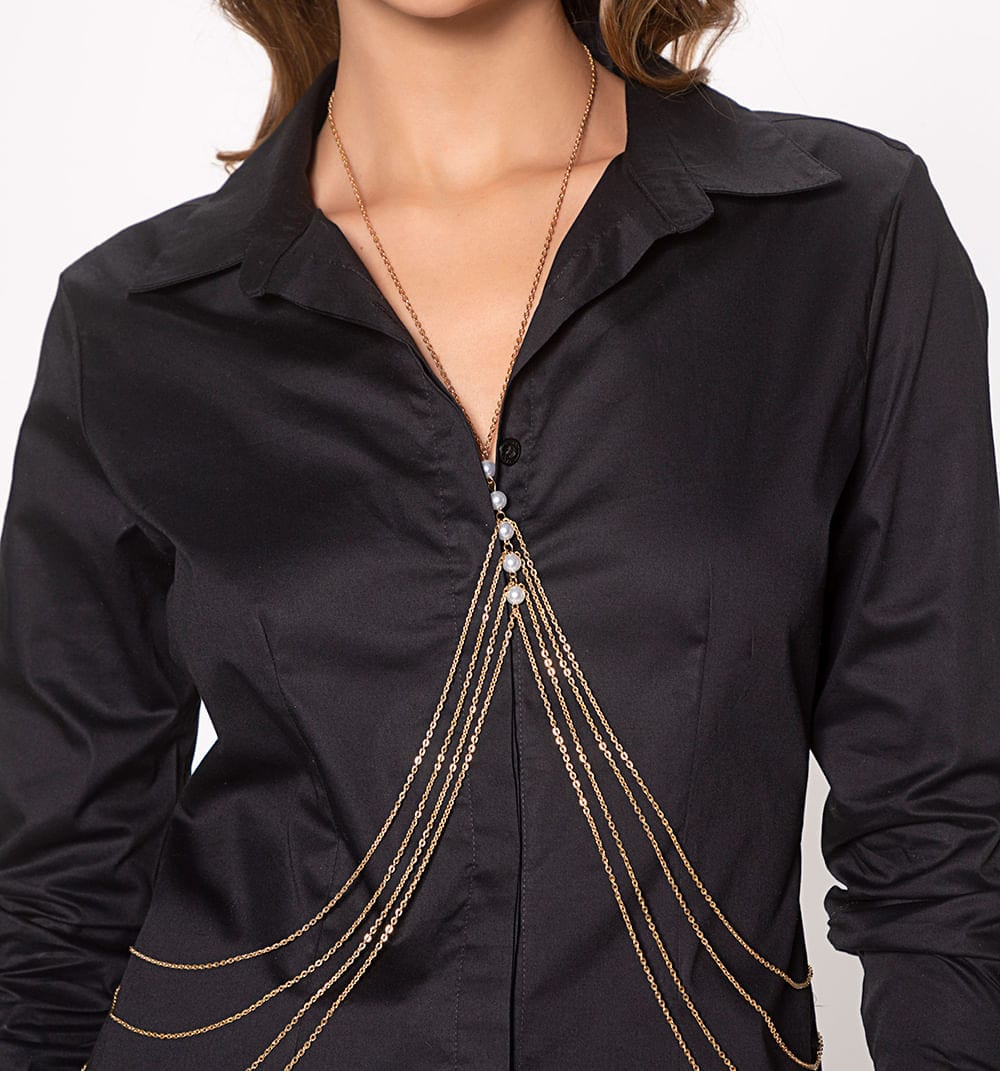 Camisa manga larga con insumo sobrepuest - imagen 3