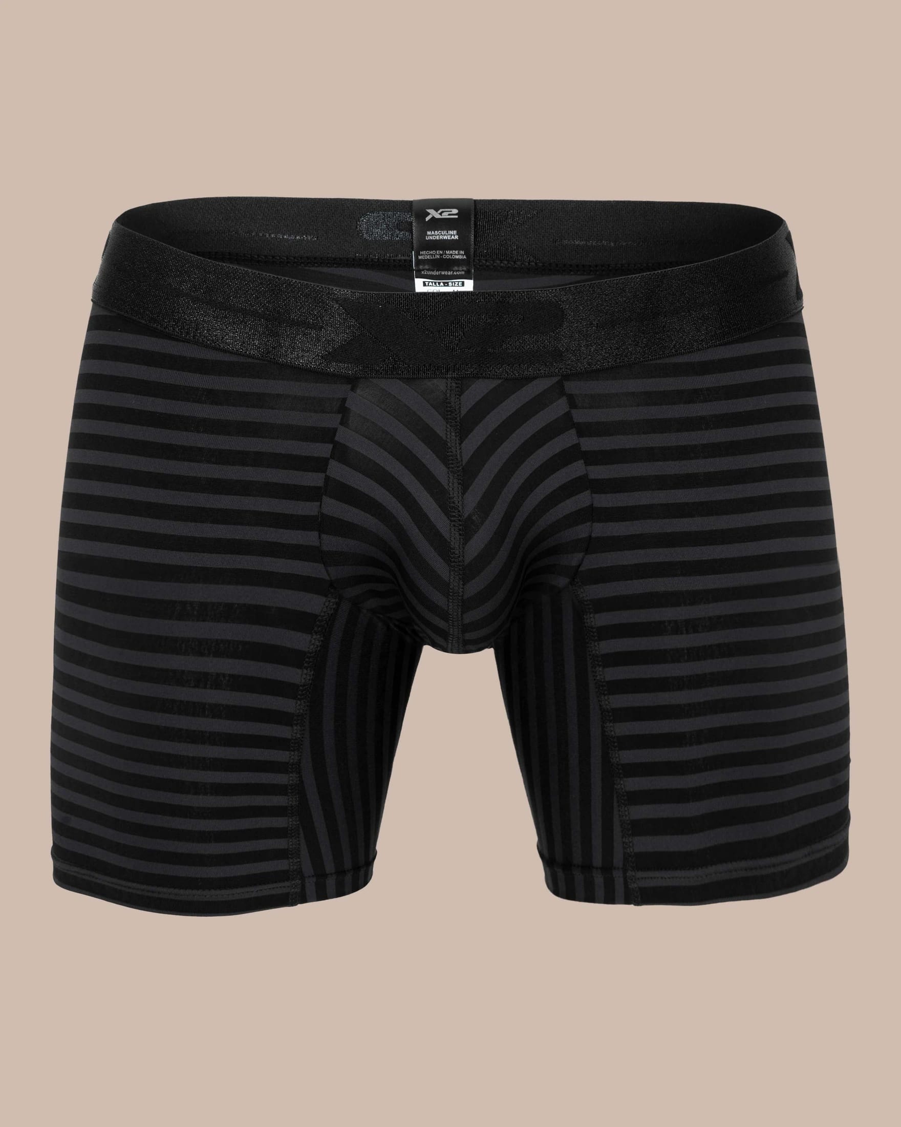 Bóxer Medio Fratello Nylon Negro X2 - imagen 1