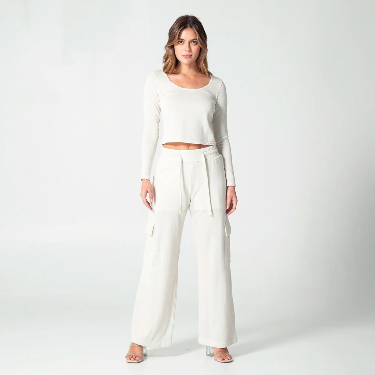 Blusa Slim Escote Cuadrado Smoke - imagen 2