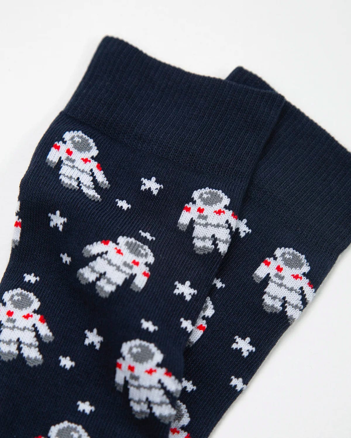 Medias Algodón Estampado Astronautas - Fondo Azul - imagen 2