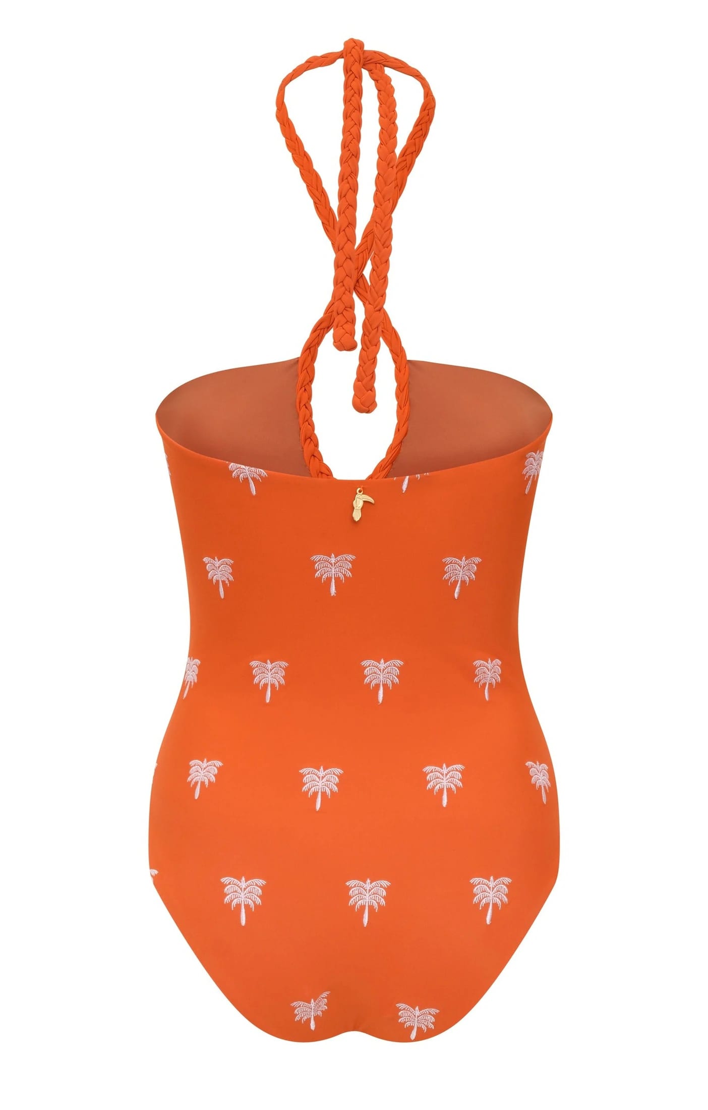 Saint Tropez Embroidered One Piece / Orange Lilac Polka Palms - imagen 3