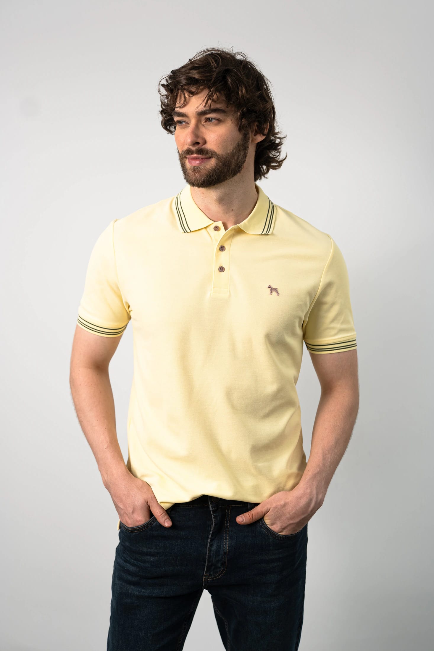 Polo Básica Amarillo Pastel - imagen 2