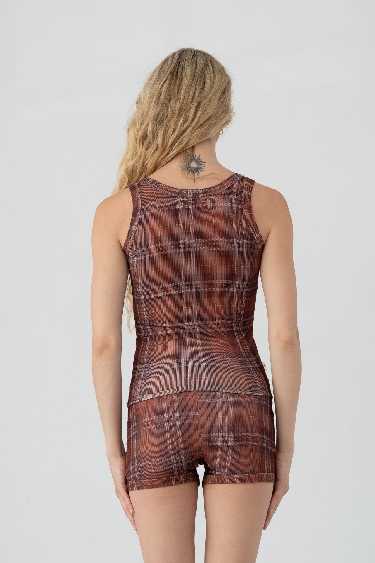 Set short Madrid Rosewood Plaid - imagen 5