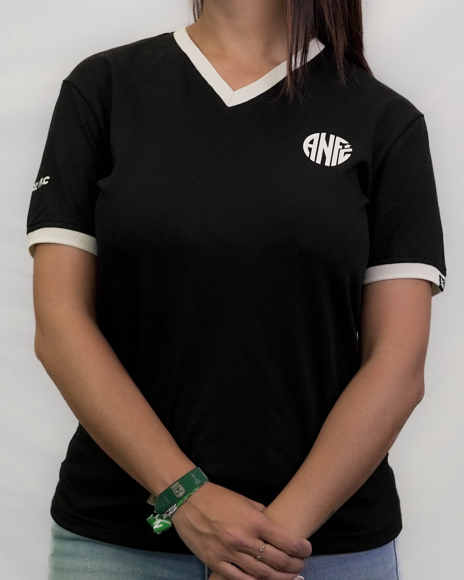 CAMISETA NEGRA ANFC MUJER - imagen 3