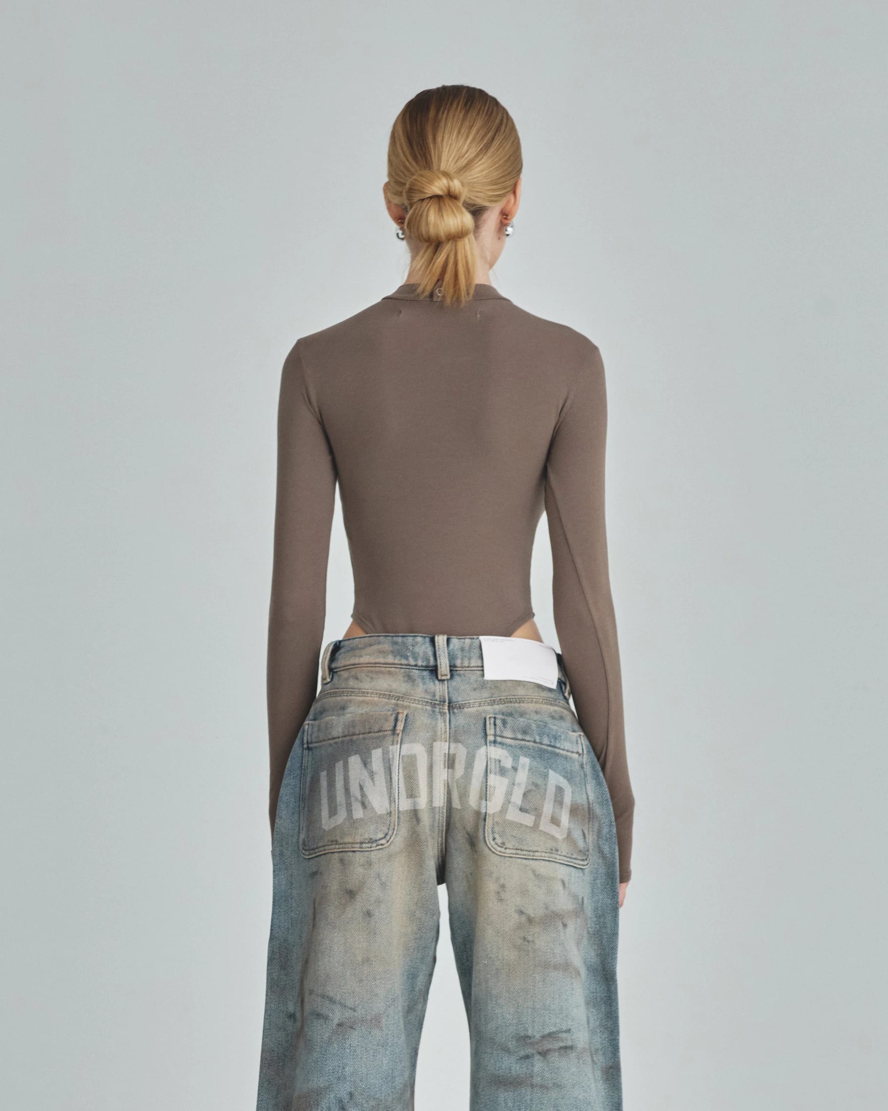 Body Line Undergold Studio Turtleneck Bodysuit Brown - imagen 7