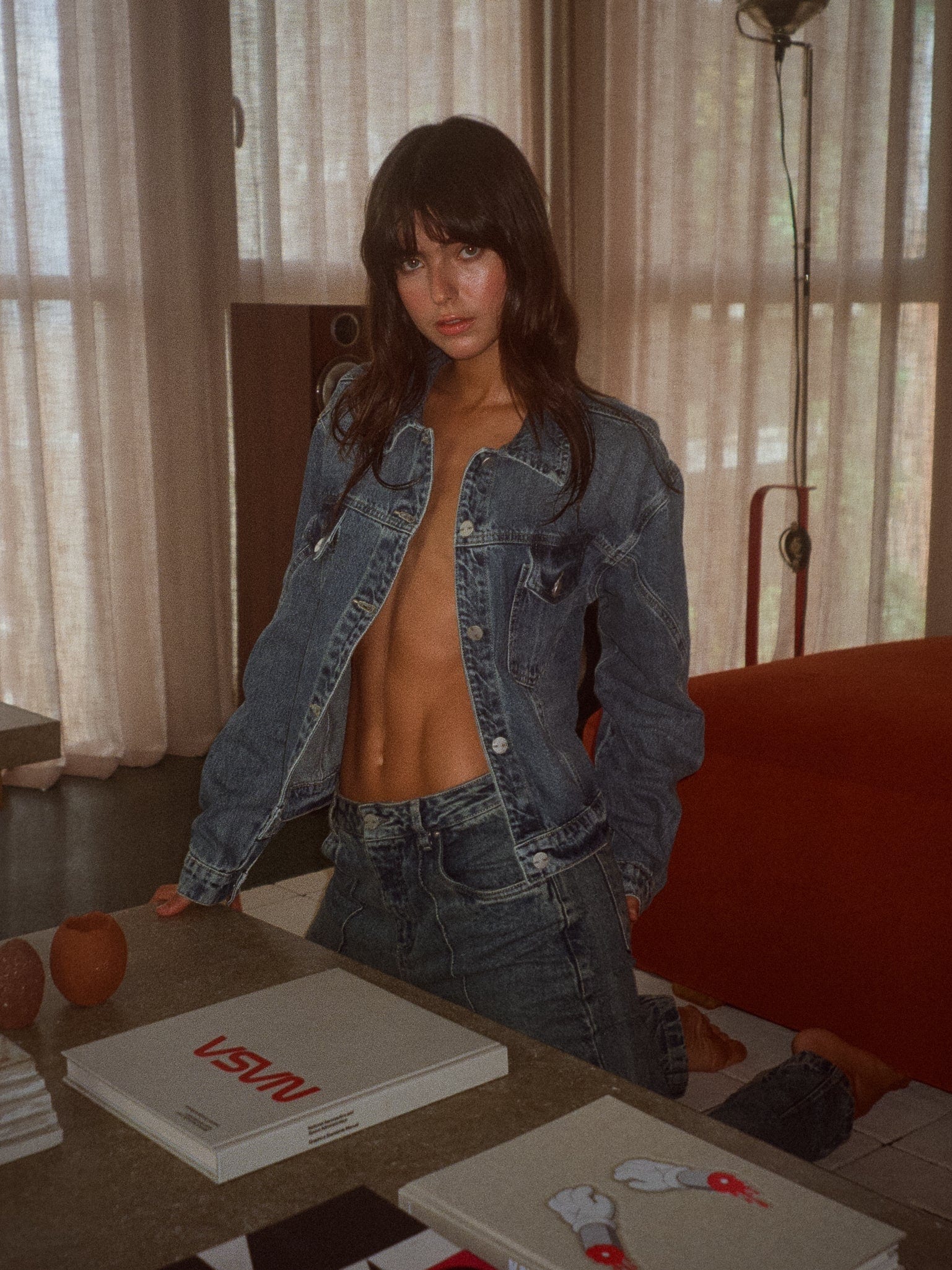 OVERLAY DENIM JACKET - CLASSIC BLUE - imagen 7