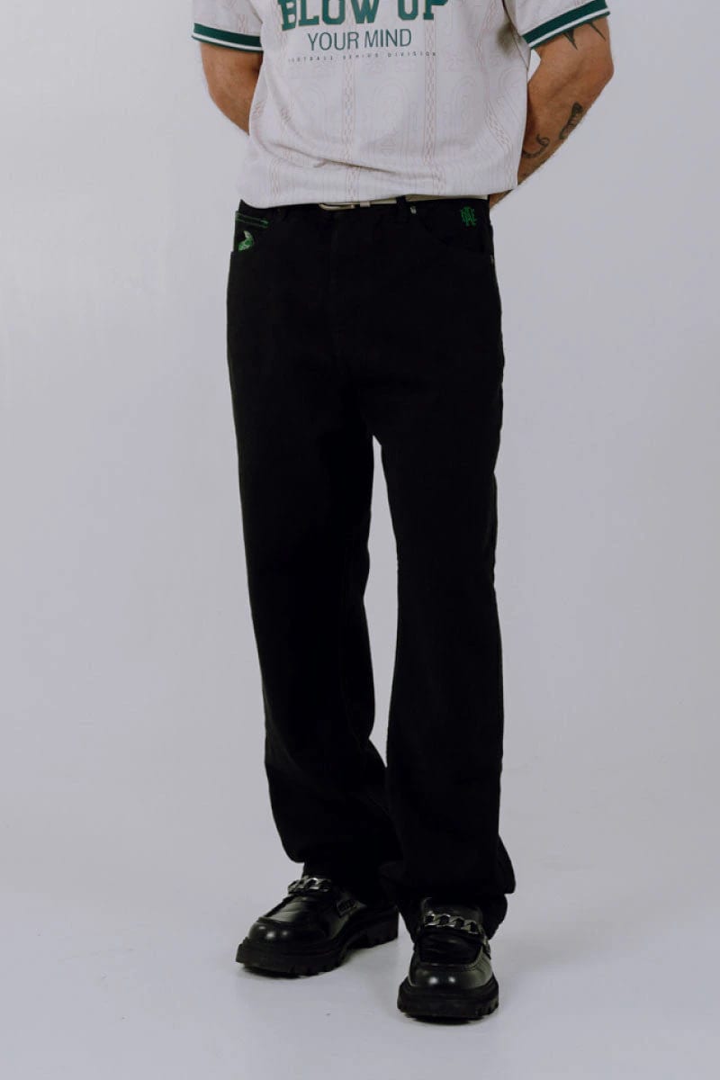 STRAIGHT FIT BLACK PANTS - imagen 2
