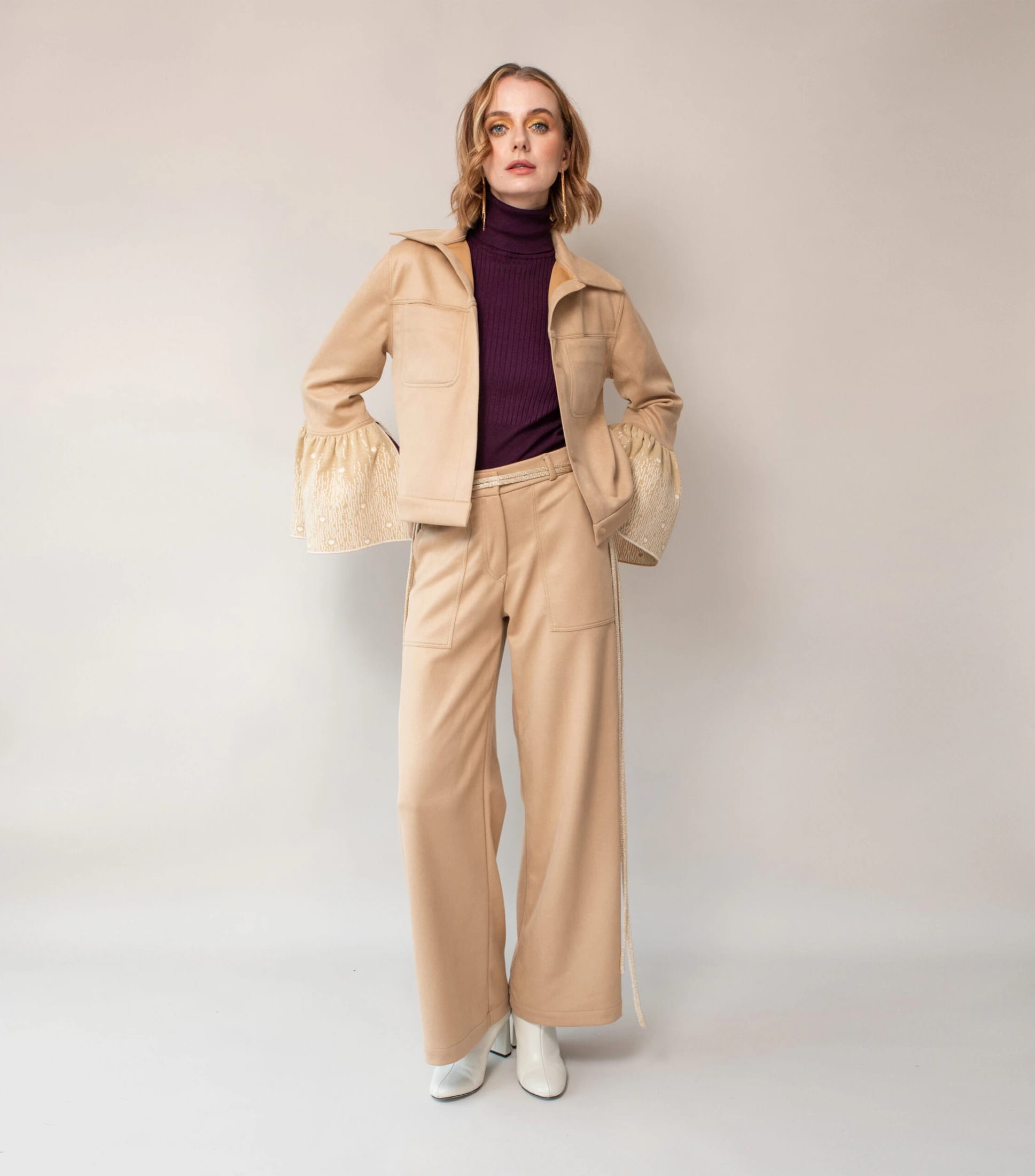 Chaqueta Sol Camel - imagen 3