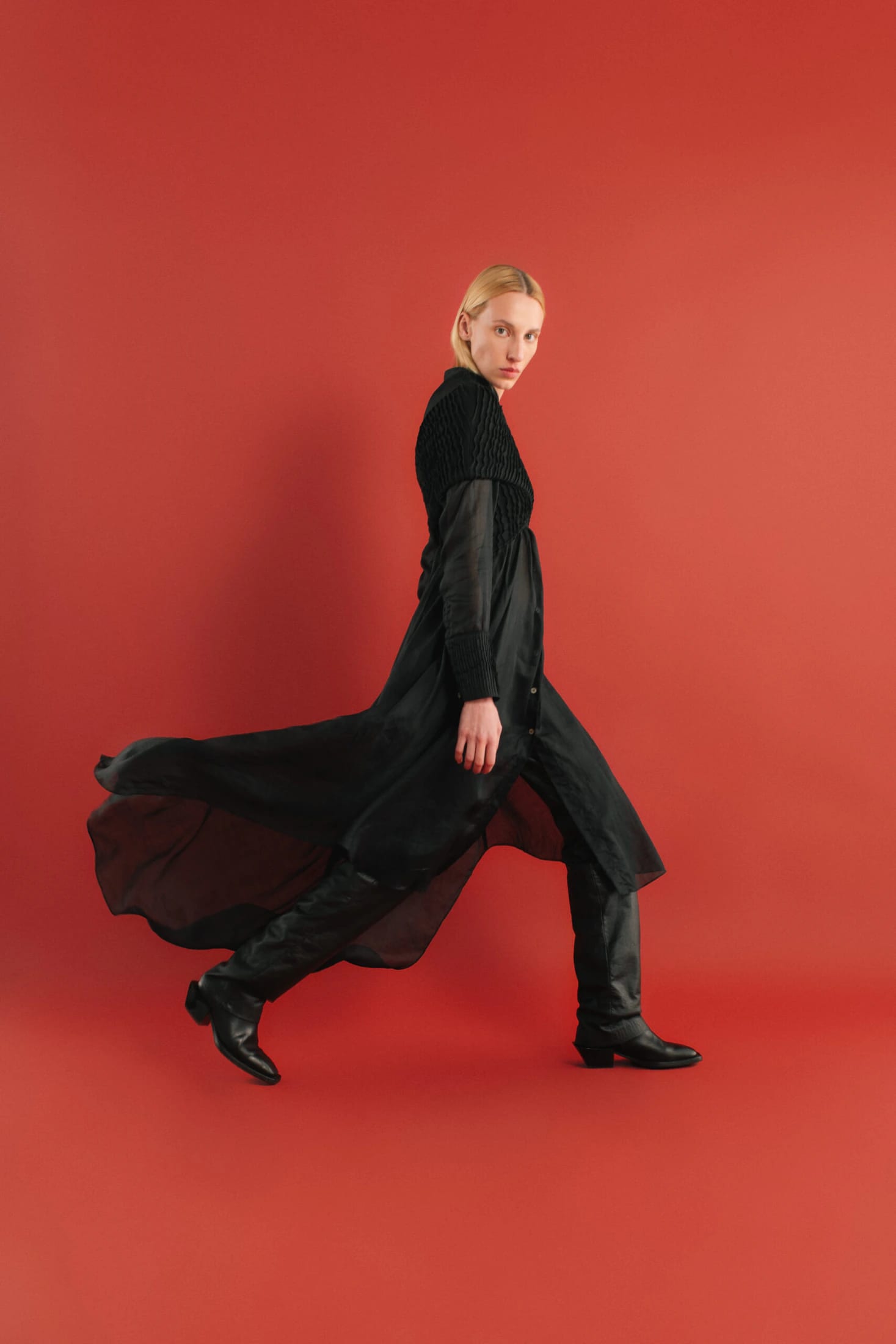 FURROWS SHIRT DRESS TOP - imagen 9