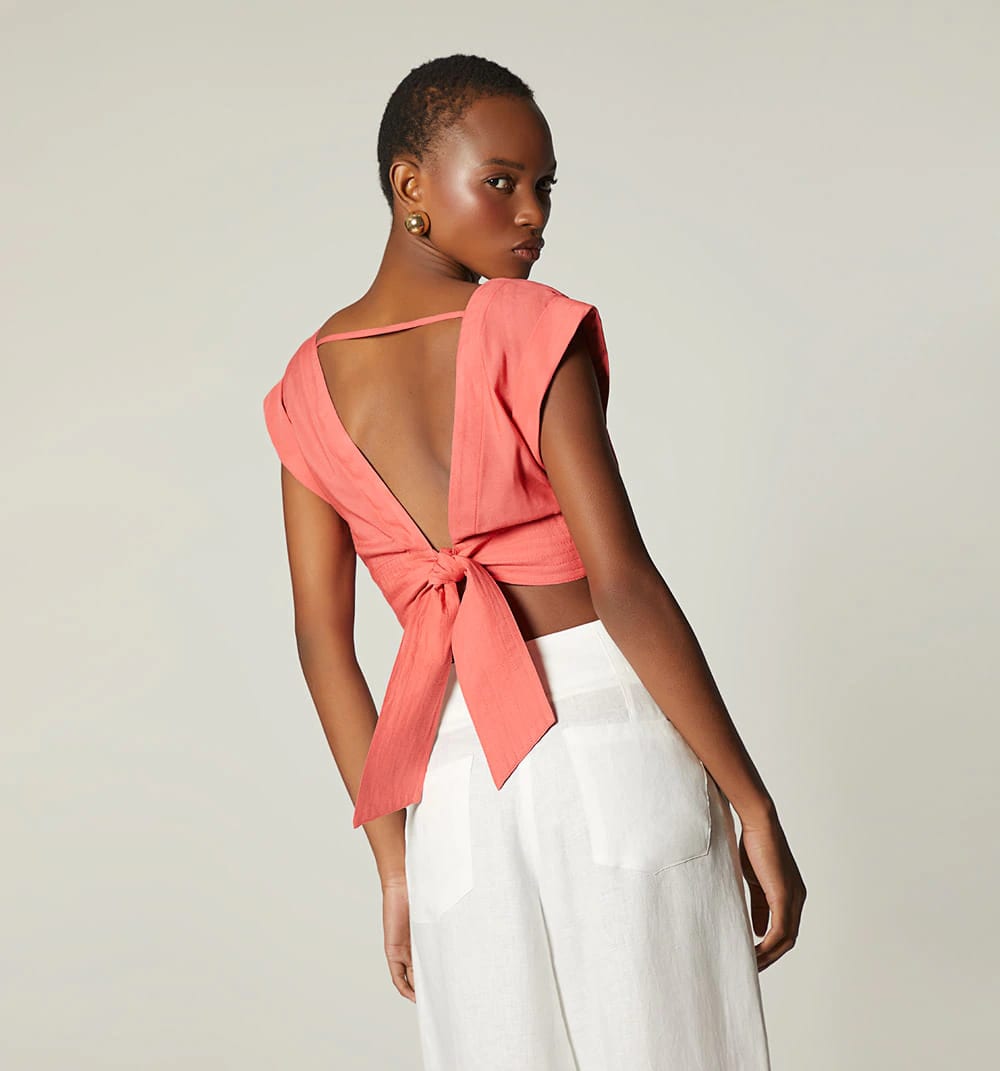 Blusa amarre en espalda - imagen 5