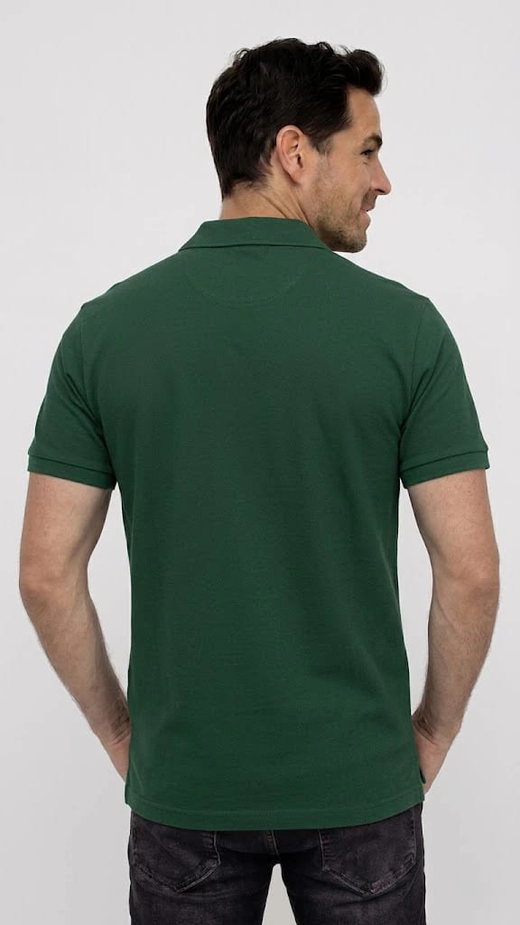 POLO MANGA CORTA VERDE PARA HOMBRE - imagen 2