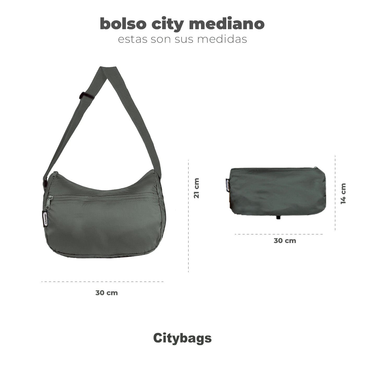 Bolso City Manos Libres ULTRA Plegable Estampado Nala Multicolor - imagen 5