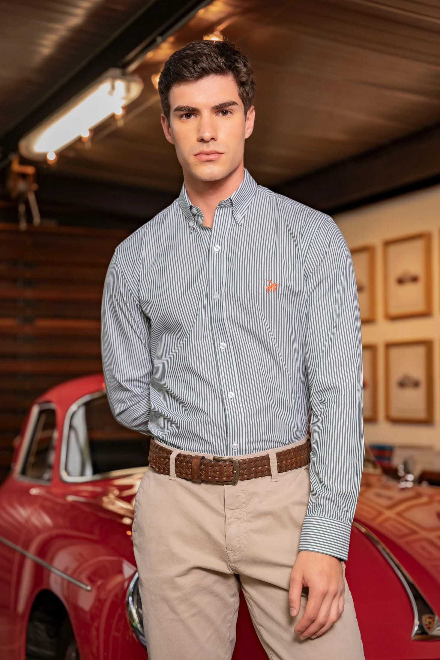 Camisa Cleverton Hombre Verde Oscuro - imagen 2