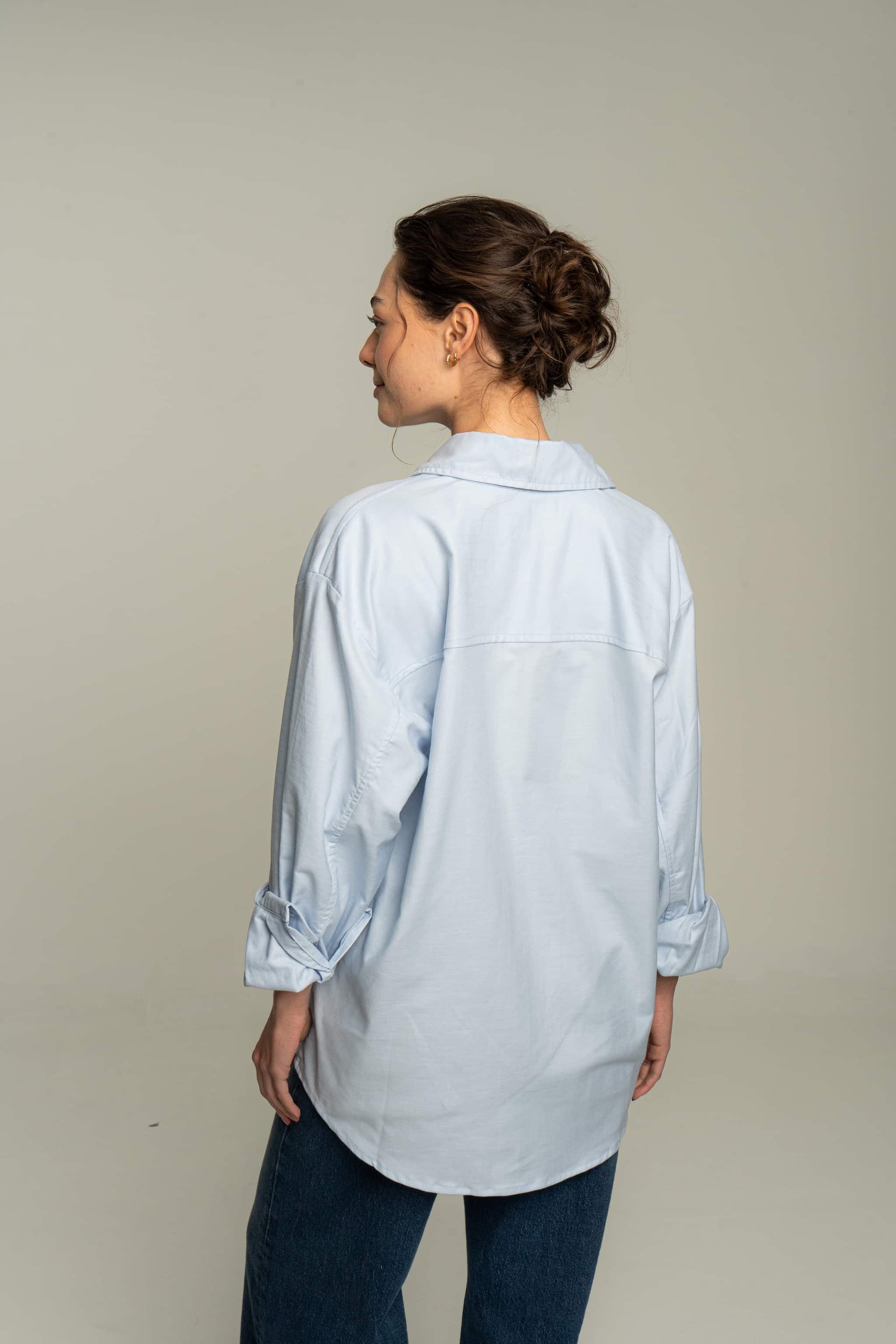 Camisa flor azul - imagen 4