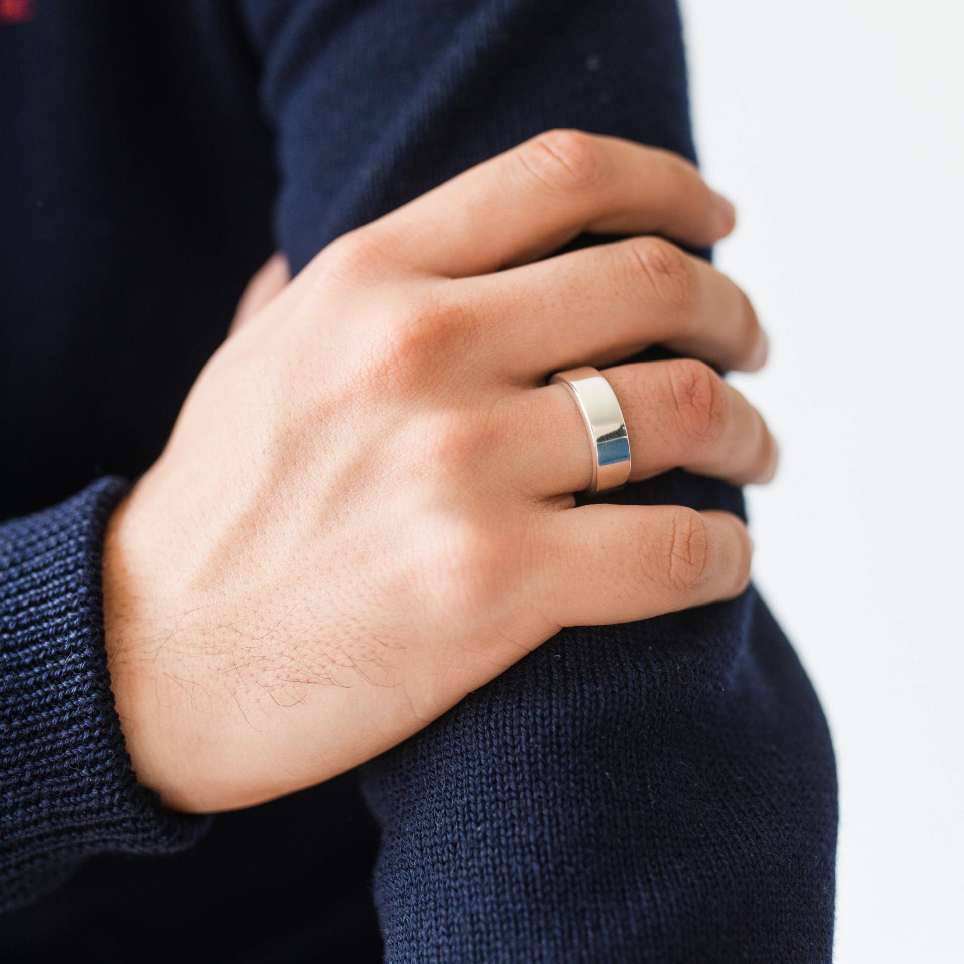BAND RING 7MM | ANILLO EN PLATA LEY 925 - imagen 2