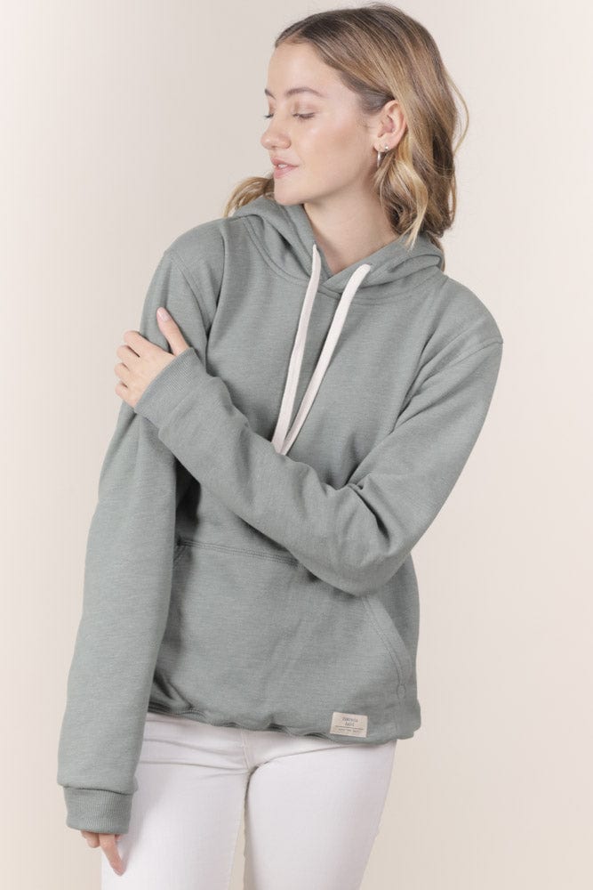 HOODIE VERDE OLIVA UNISEX- BAÁSICO - imagen 4
