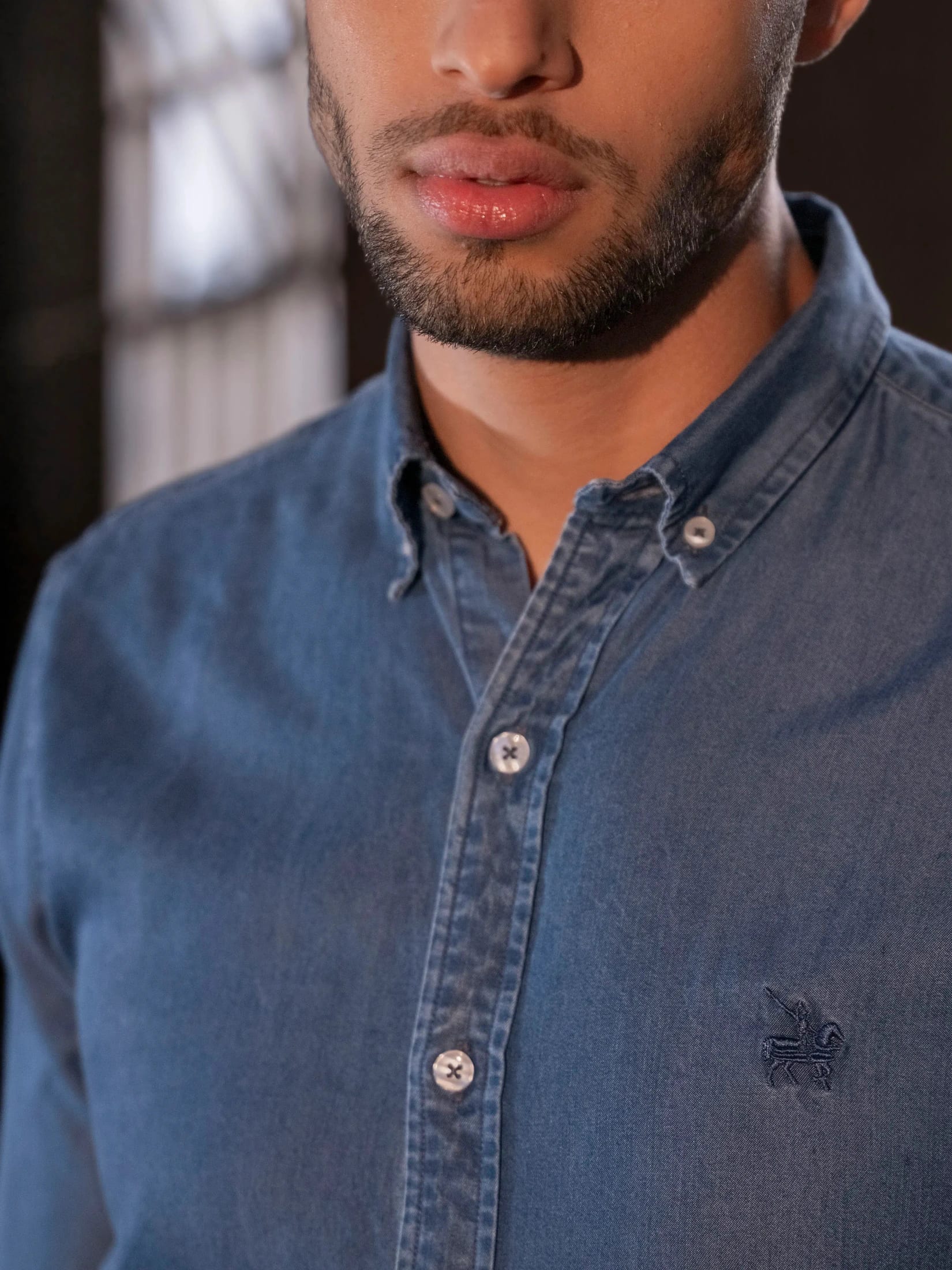 Camisa First-Class Denim Hombre Azul medio - imagen 3