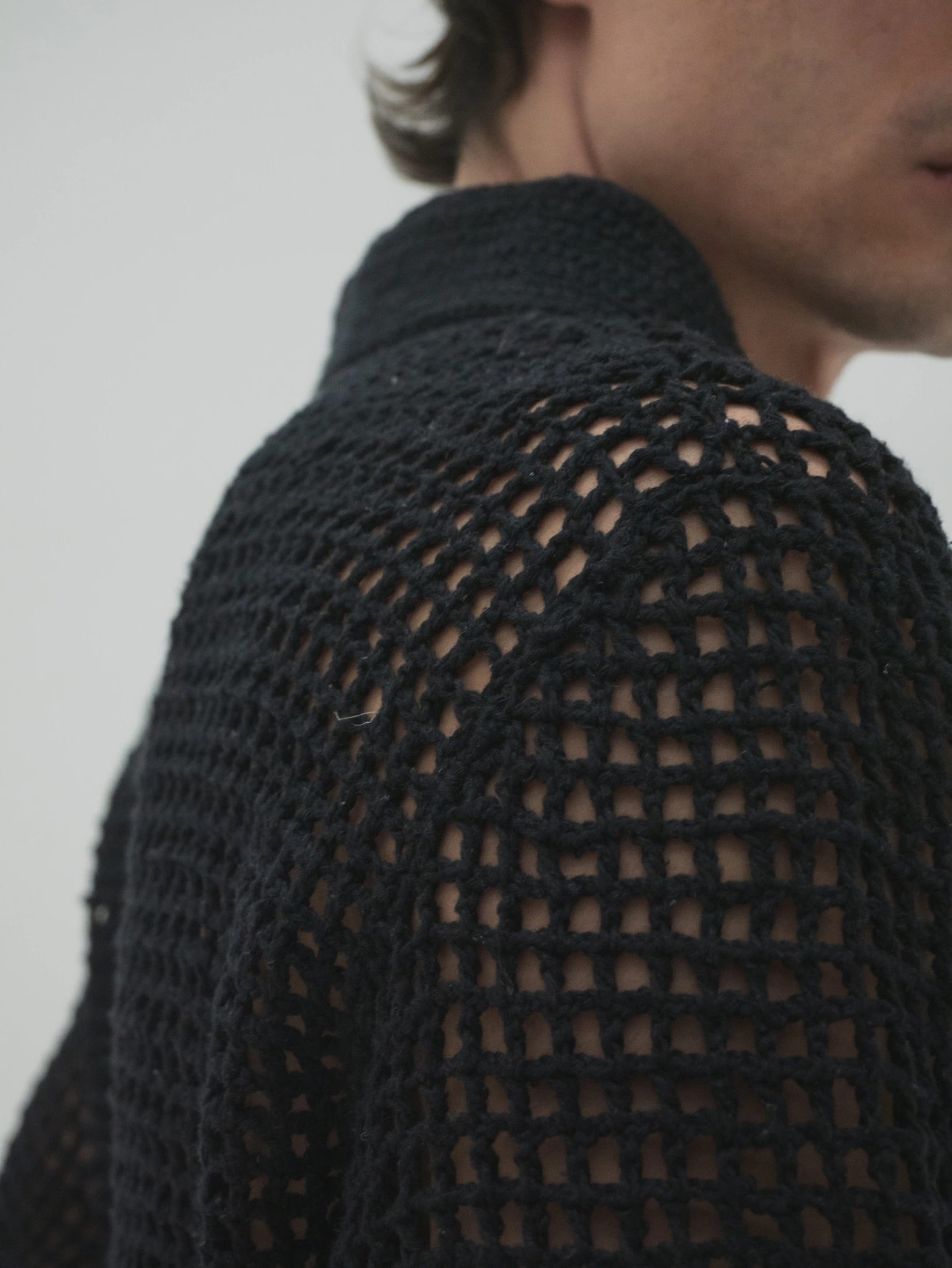 Camisa tejida en crochet Mujer - imagen 6