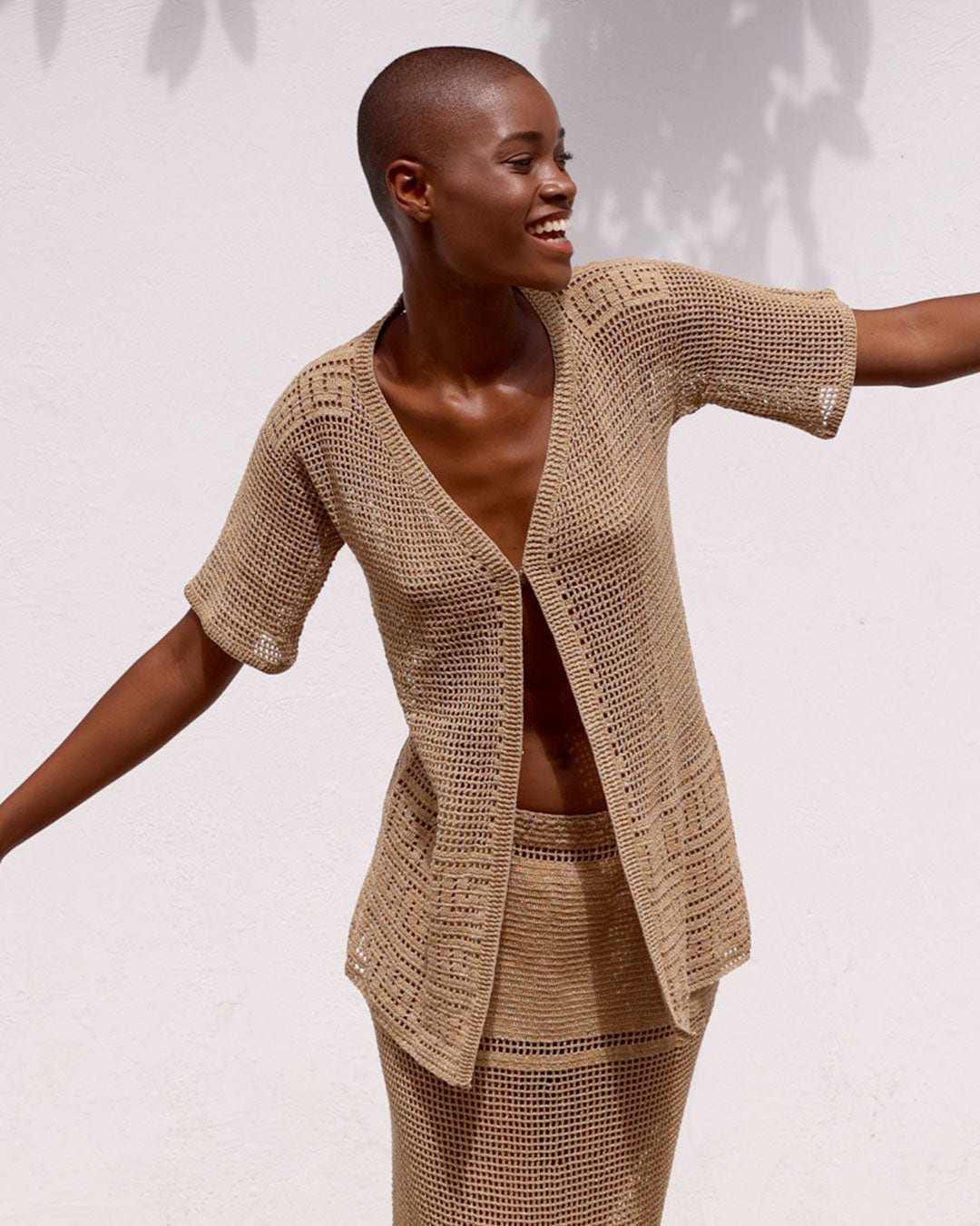 T-Shirt dress  Ipapüle Gold - imagen 3