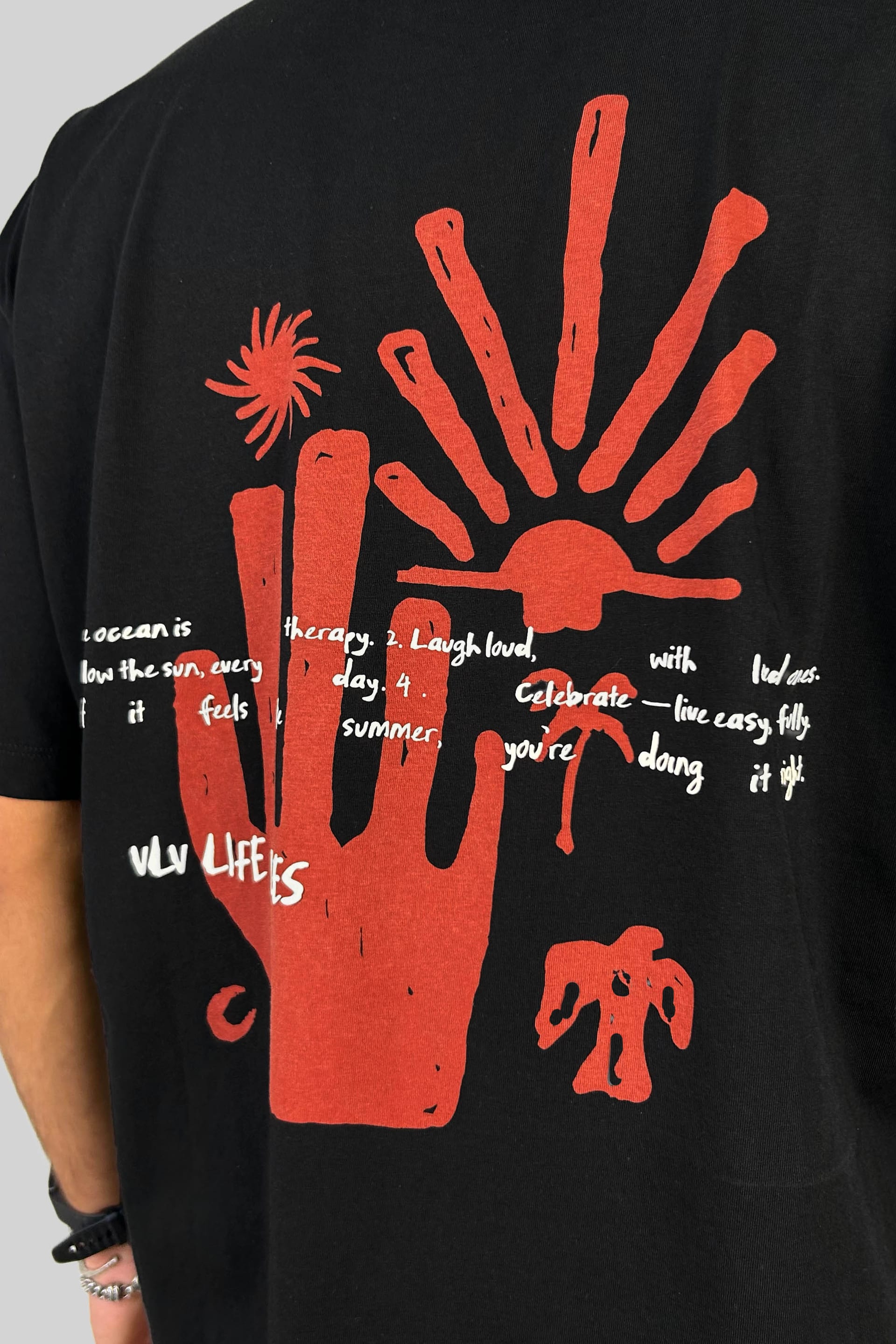 CAMISETA OVERSIZE LIFE RULES - imagen 4