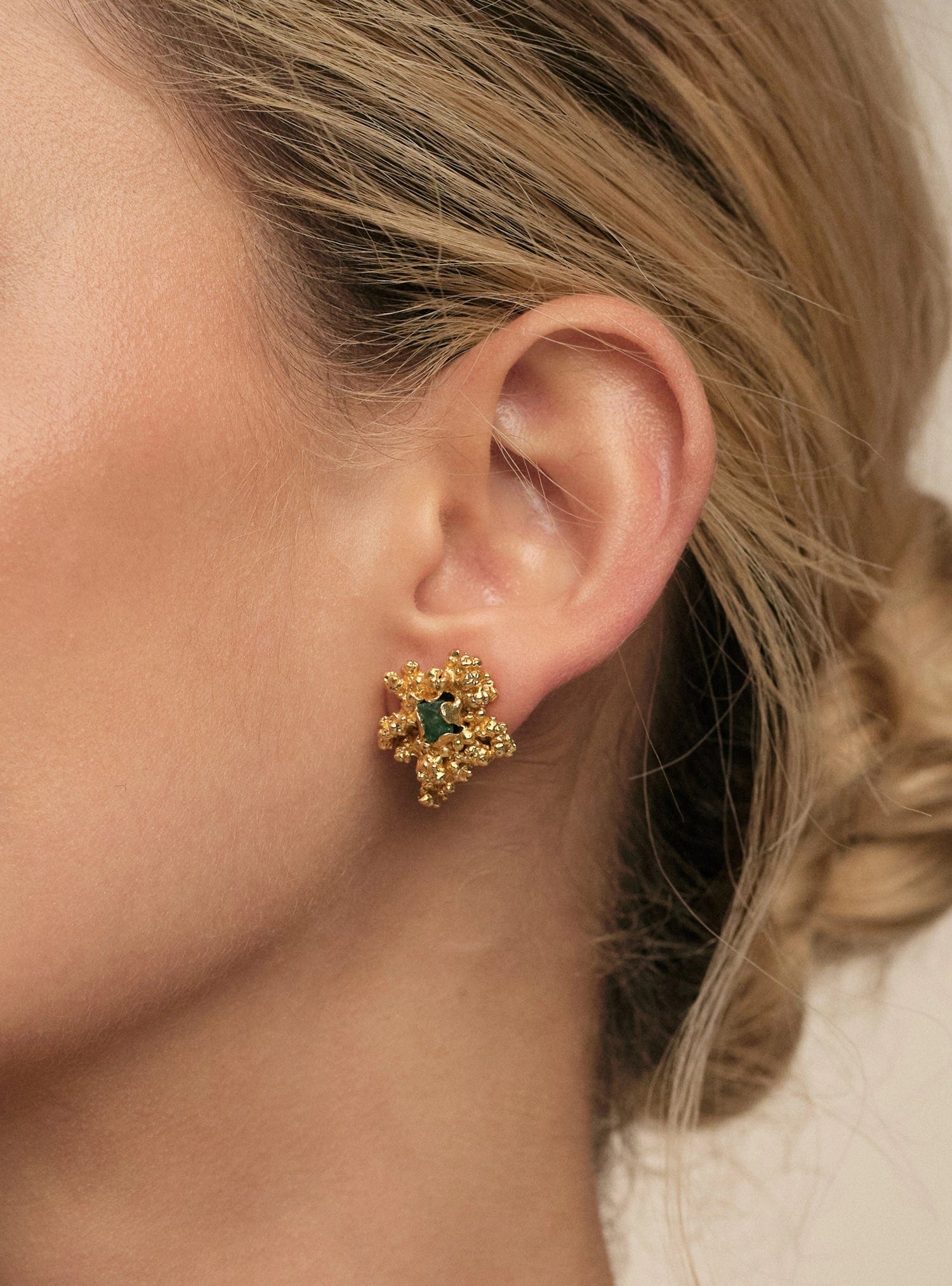 Aura Emerald Chunk studs Mid - imagen 2