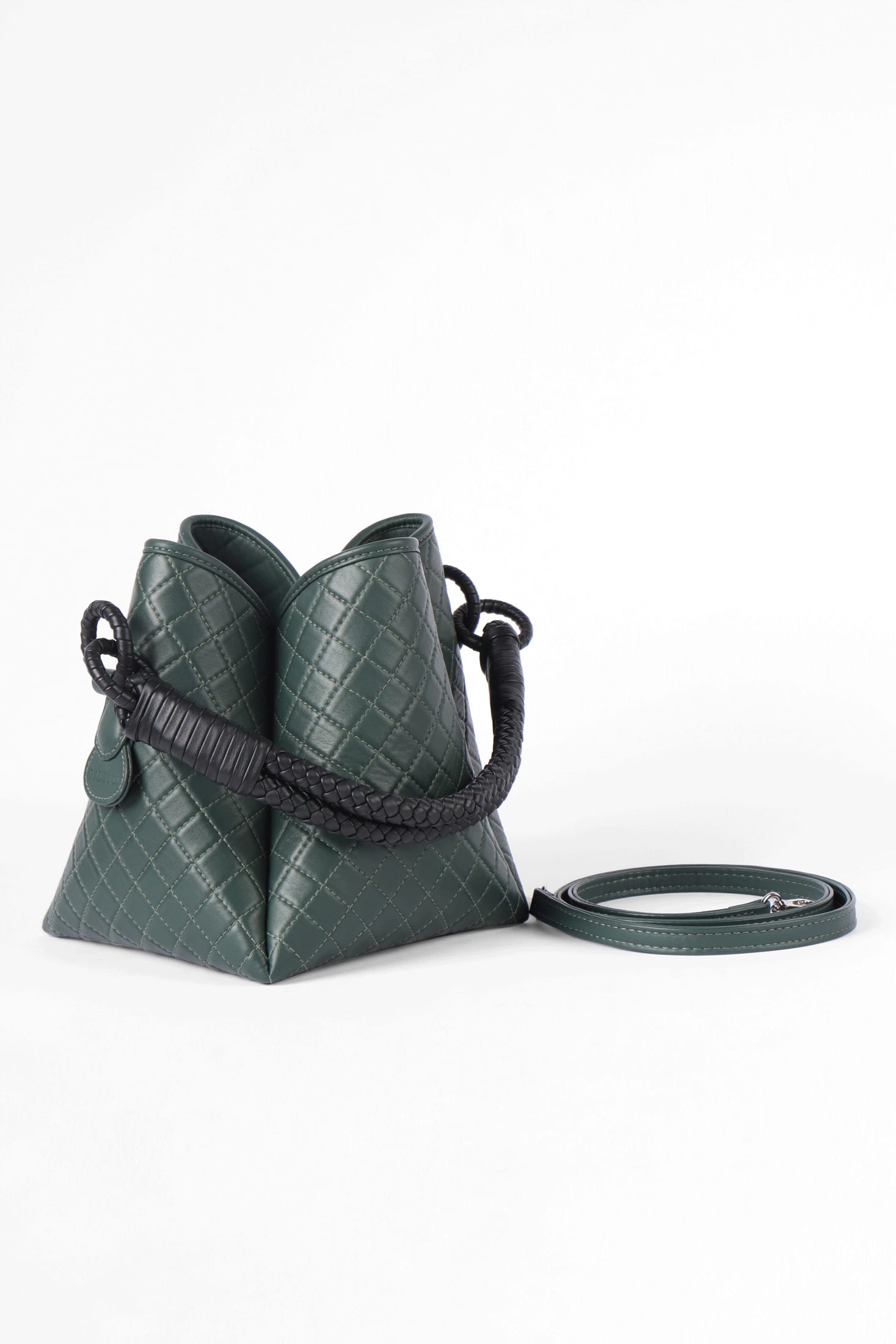 Tulip Bucket Bag, Green & Black - imagen 4